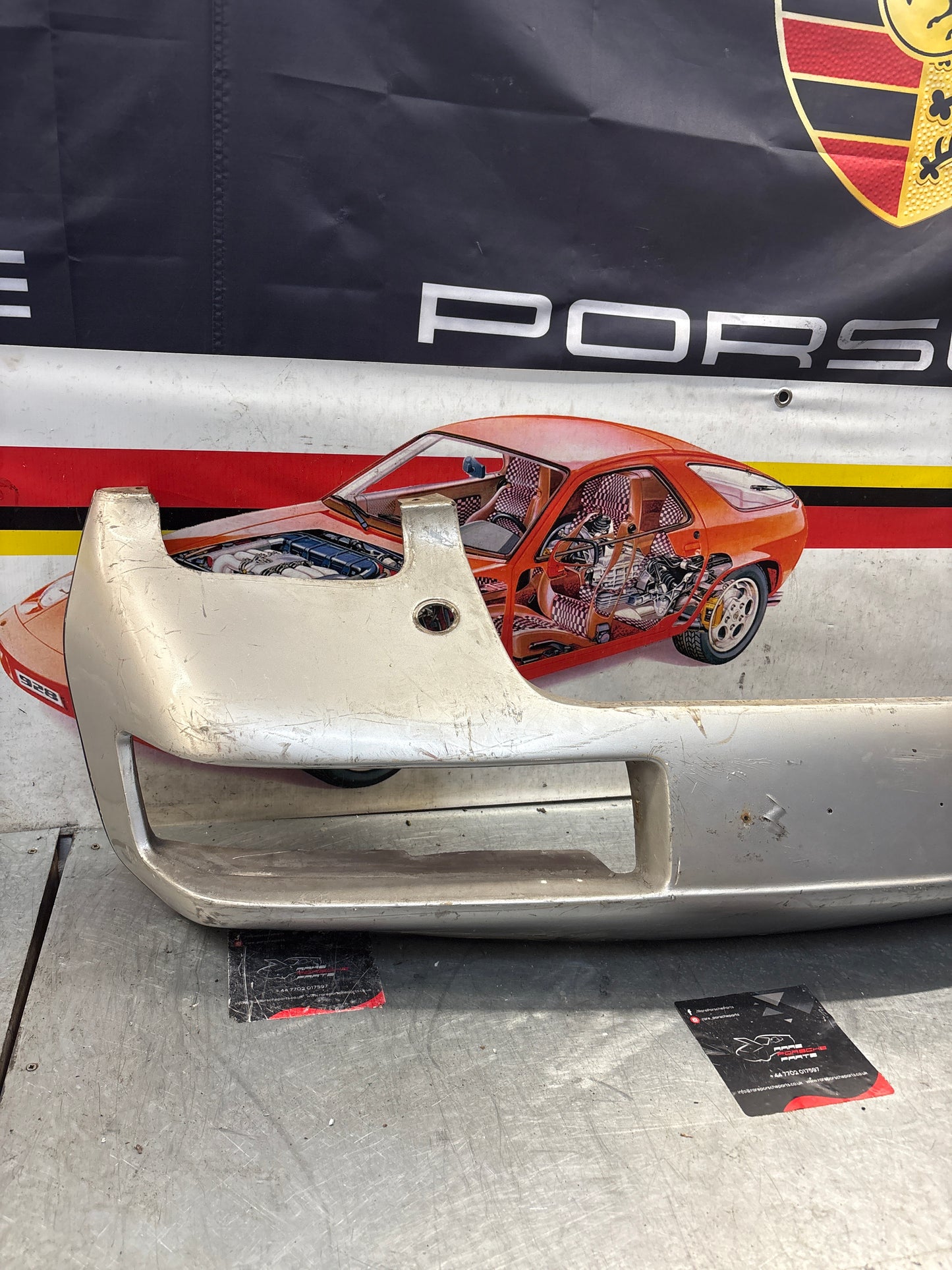 Porsche 928 front bumper cover panel, used 92850501306