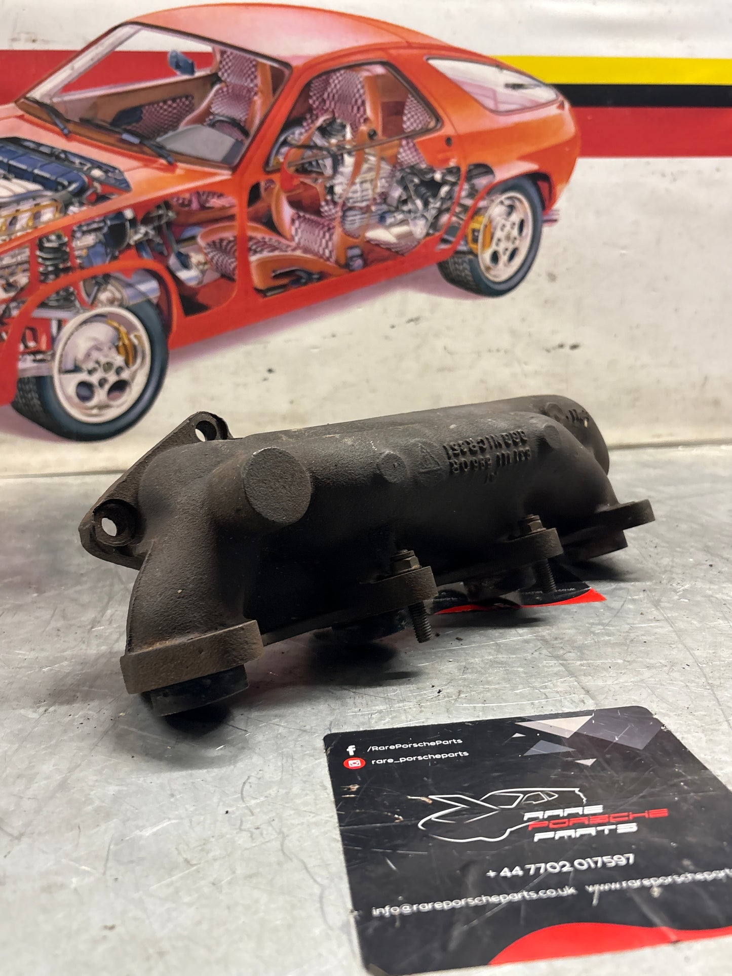 Porsche 924 Turbo exhaust manifold, used 9311115960R