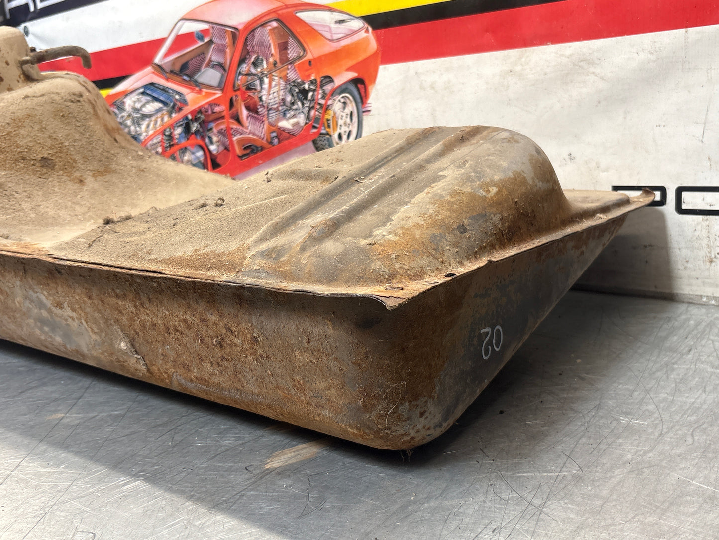 Porsche 924 944 metal fuel tank 477201021F used