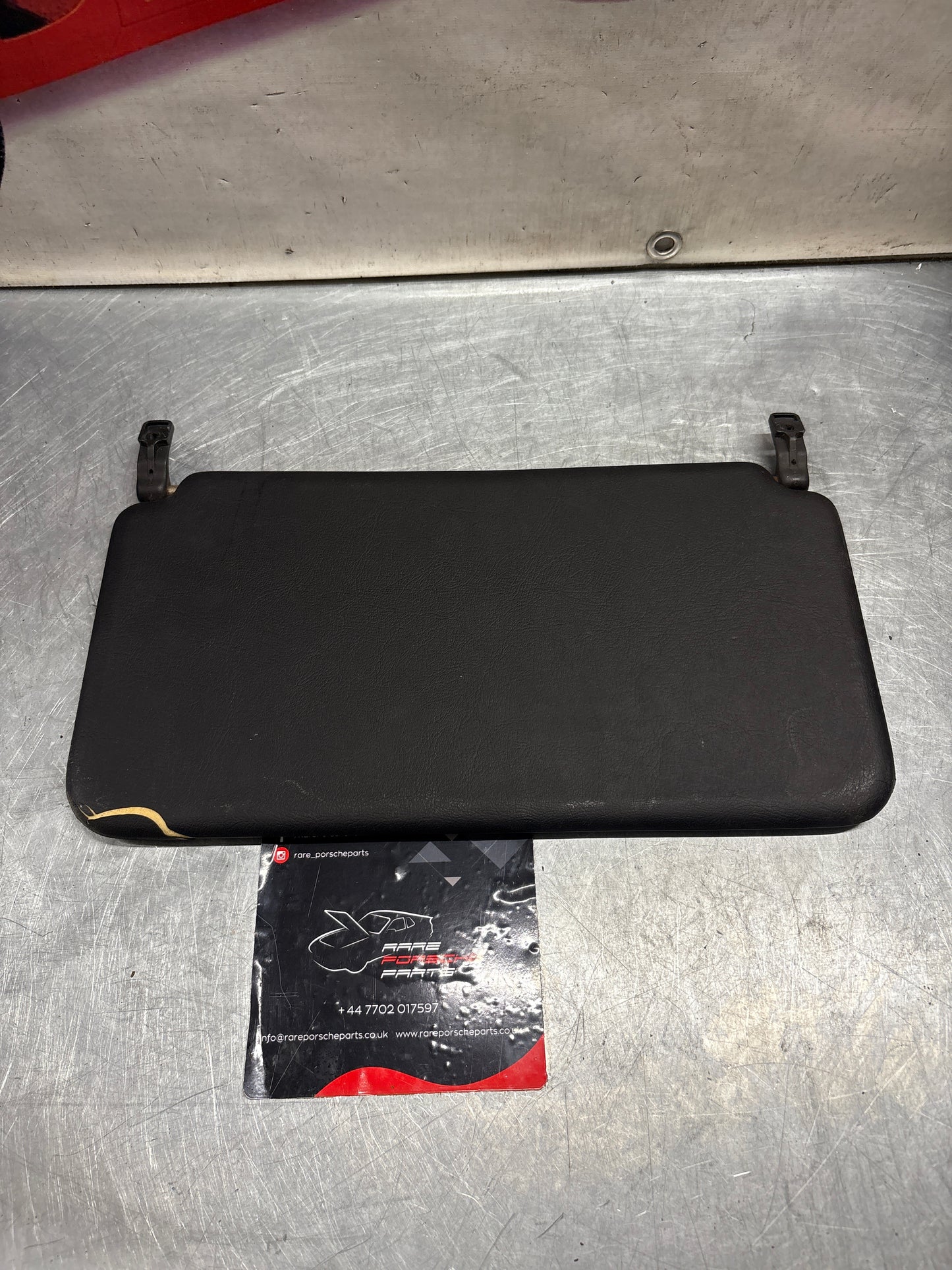 Porsche 928 L+R rear sunvisor, black, used 92873103504