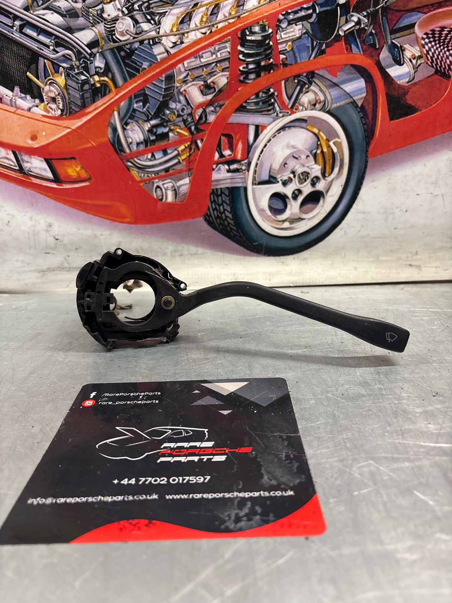 Porsche 944 black Wiper stalk, used 94461310100