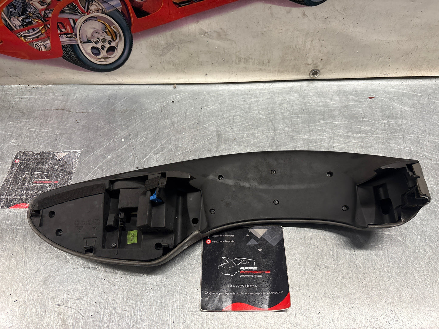 Porsche Boxster 986 RHD dashboard cluster trim,grey used 98655205600 / 98655205601