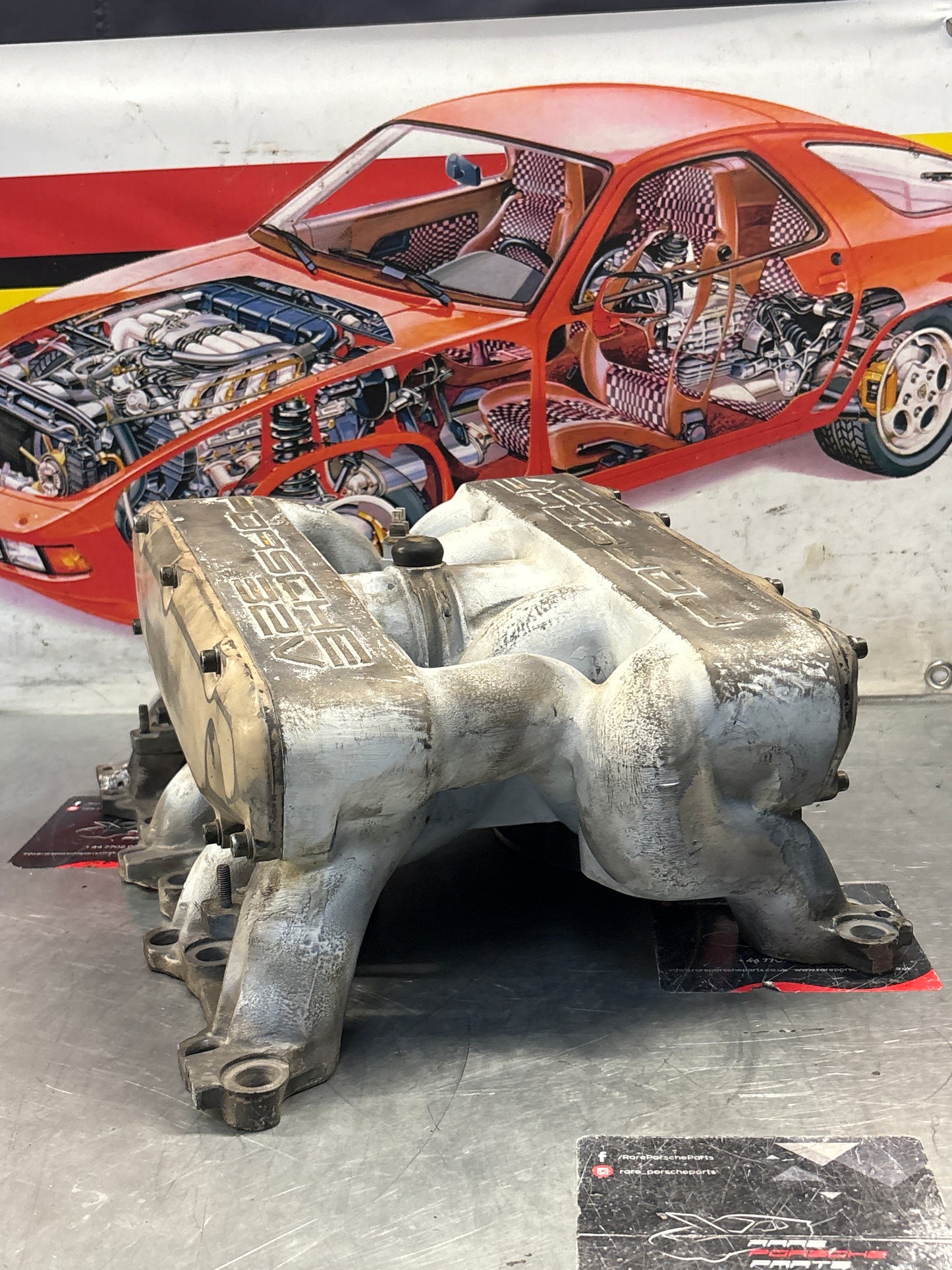 Porsche 928 S4 Intake manifold, used 9281105462R