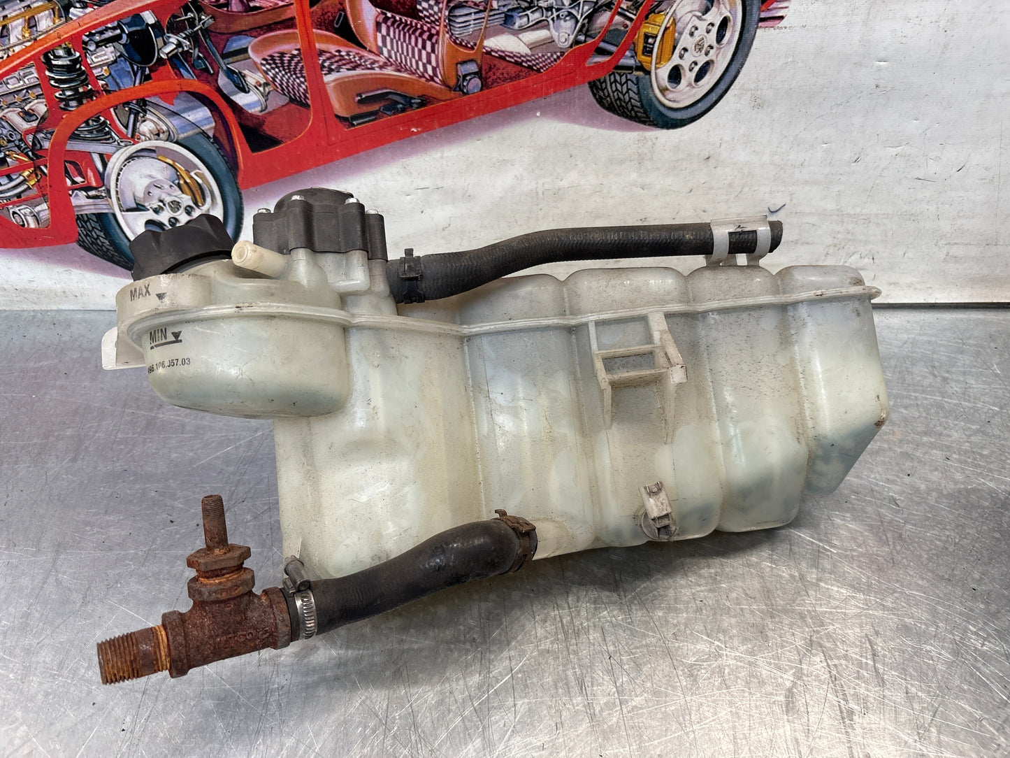 Porsche 911 996 / 997 coolant expansion tank, used 99610604756