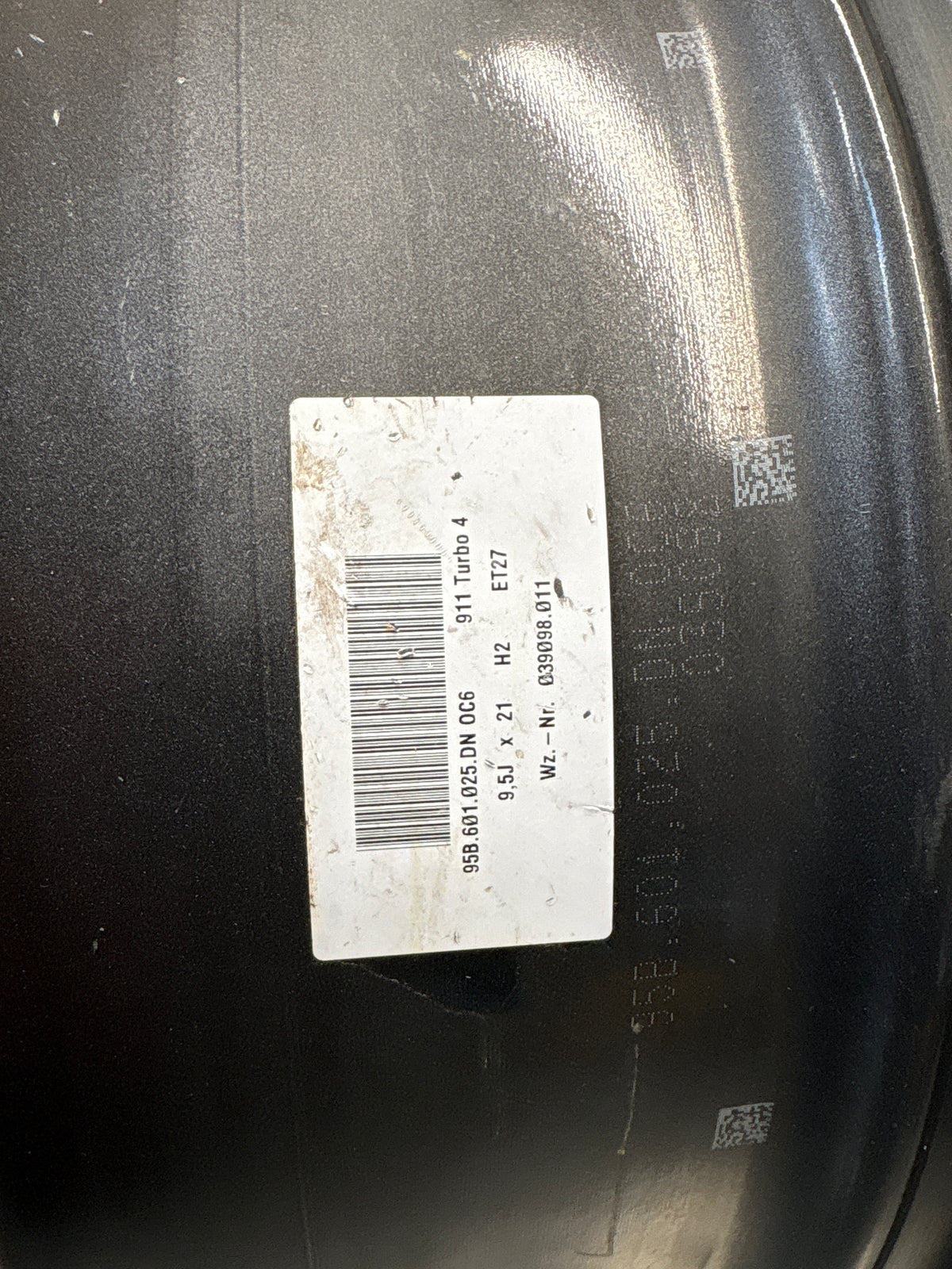 Porsche Macan Turbo rim, refurbished 95B601025DN