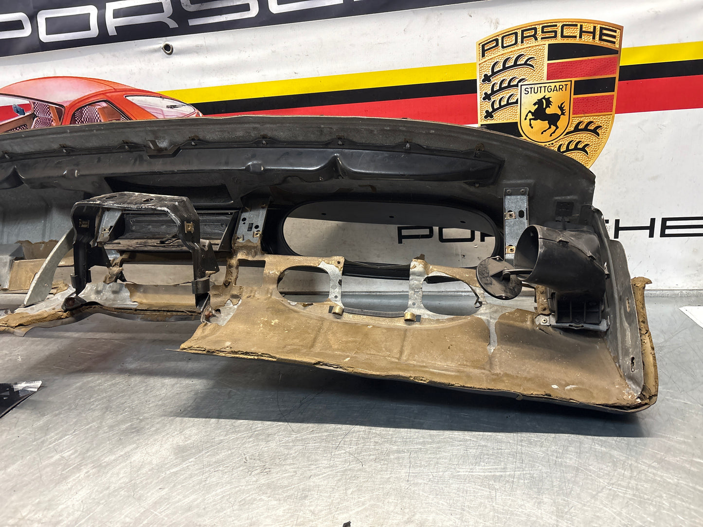 Porsche 944 dashboard for LHD car, black, nice condition