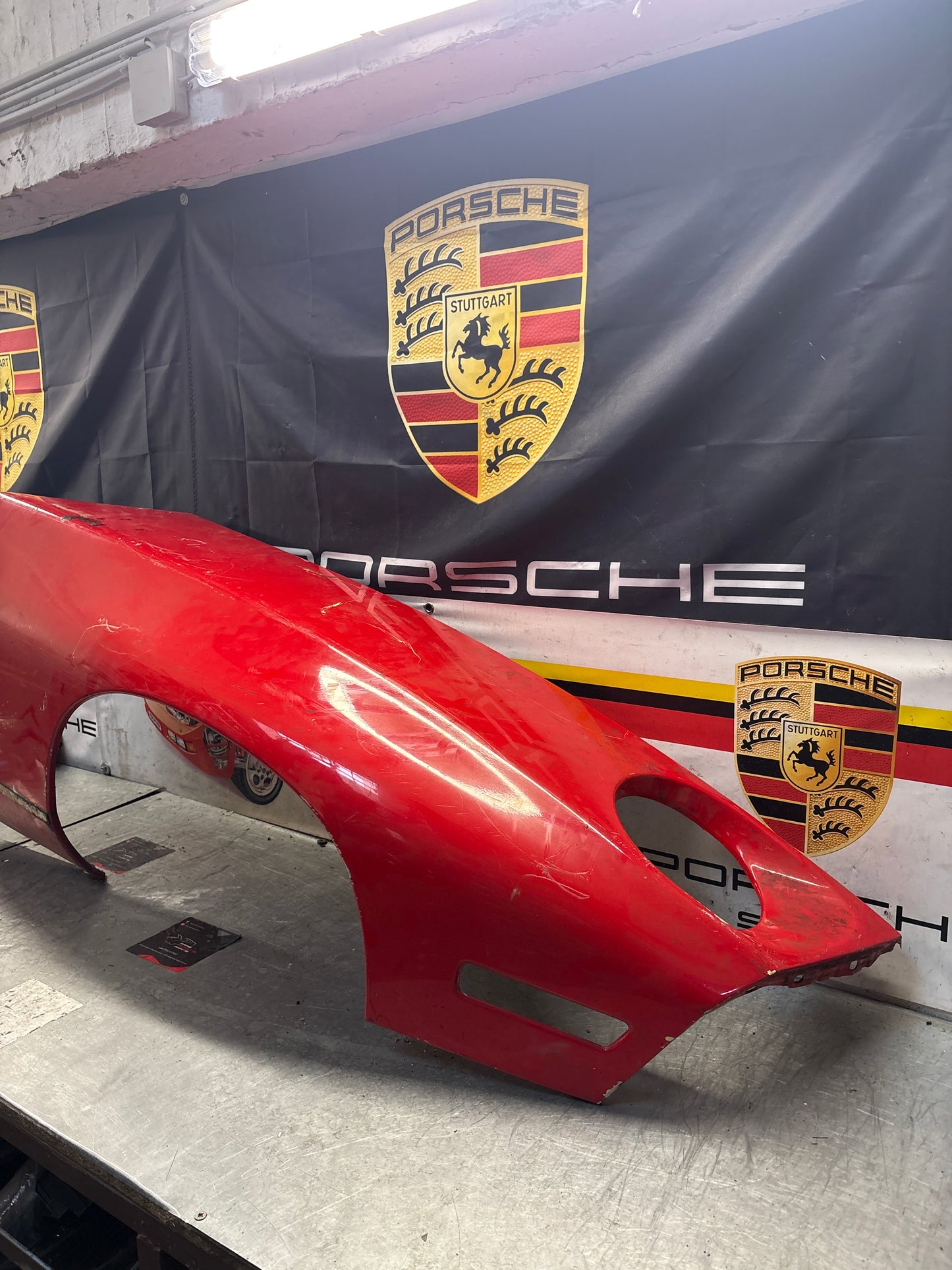 Porsche 928 S4 GT front right wing, used, 92850301211
