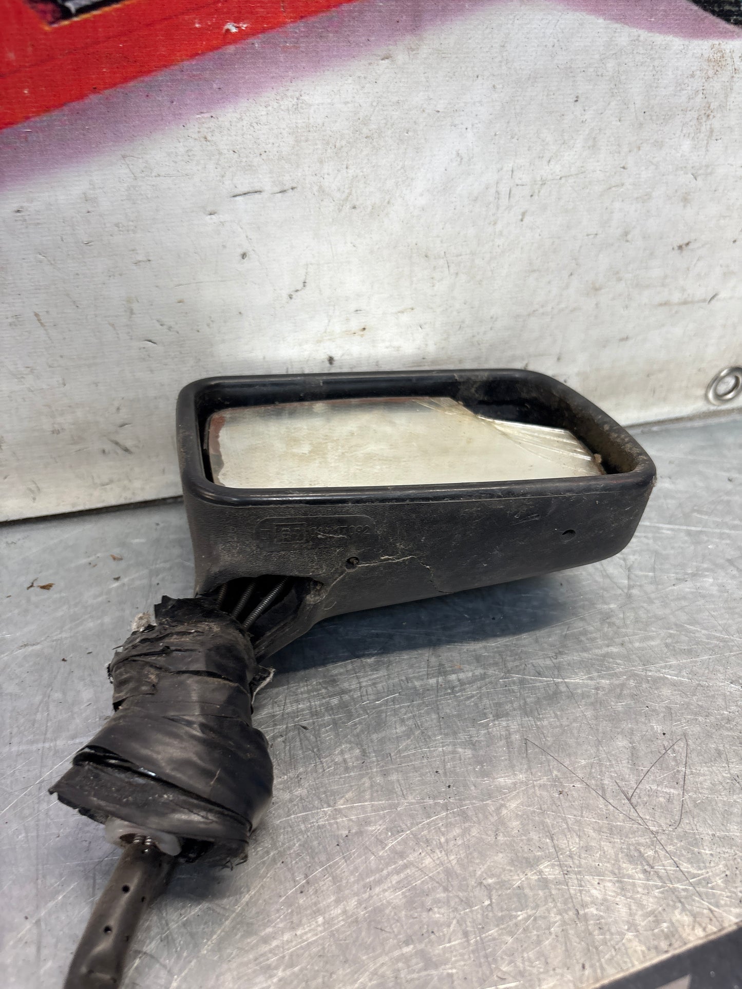 Porsche 924 early right side mirror, for spares or repair