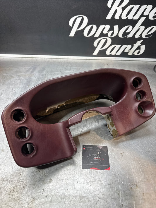 Porsche 928 instrument box 92855203103 burgundy, used, no cracks