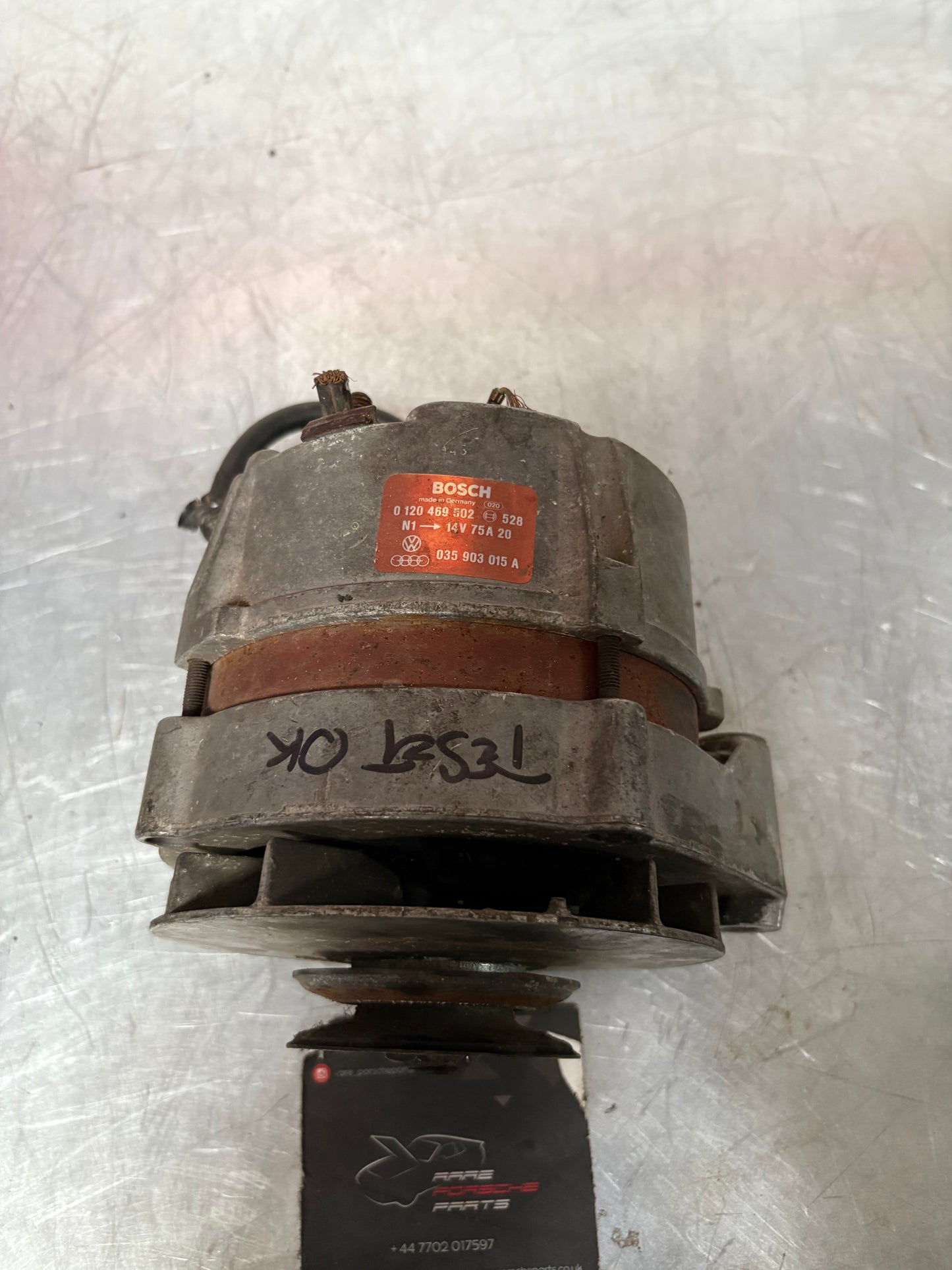 Porsche 924 Bosch alternator, 0120469502 / 528 used