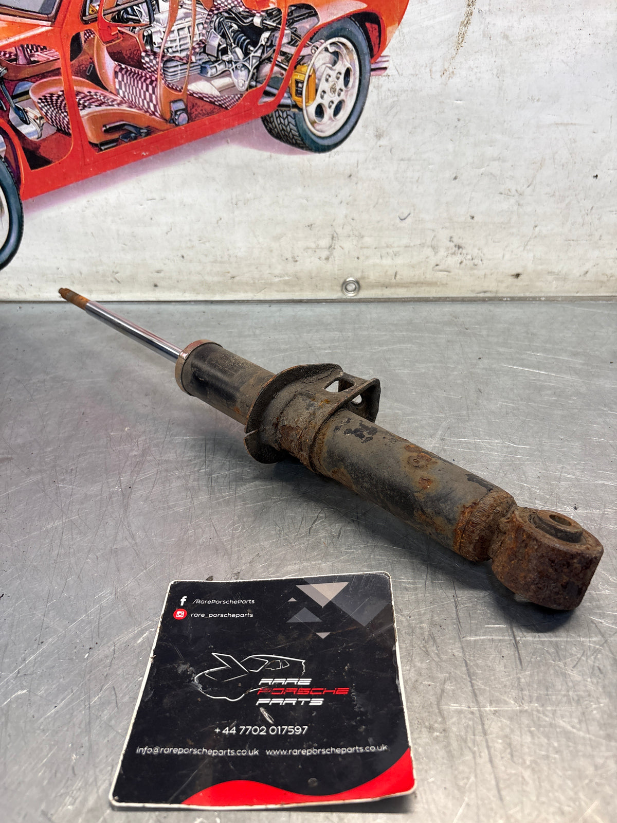 Porsche 911 993 rear shock absorber, used 99333305100