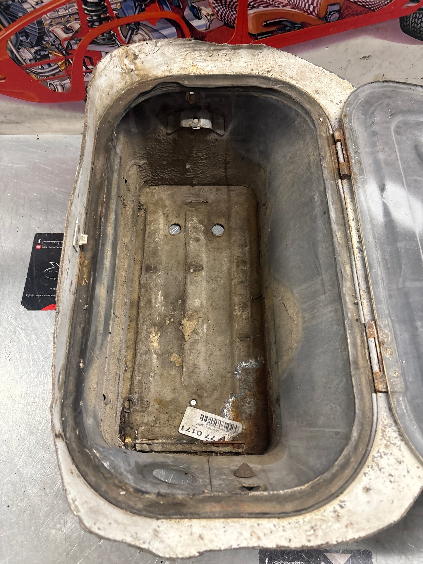 Porsche 928 Battery tray cut, 92850180502 used