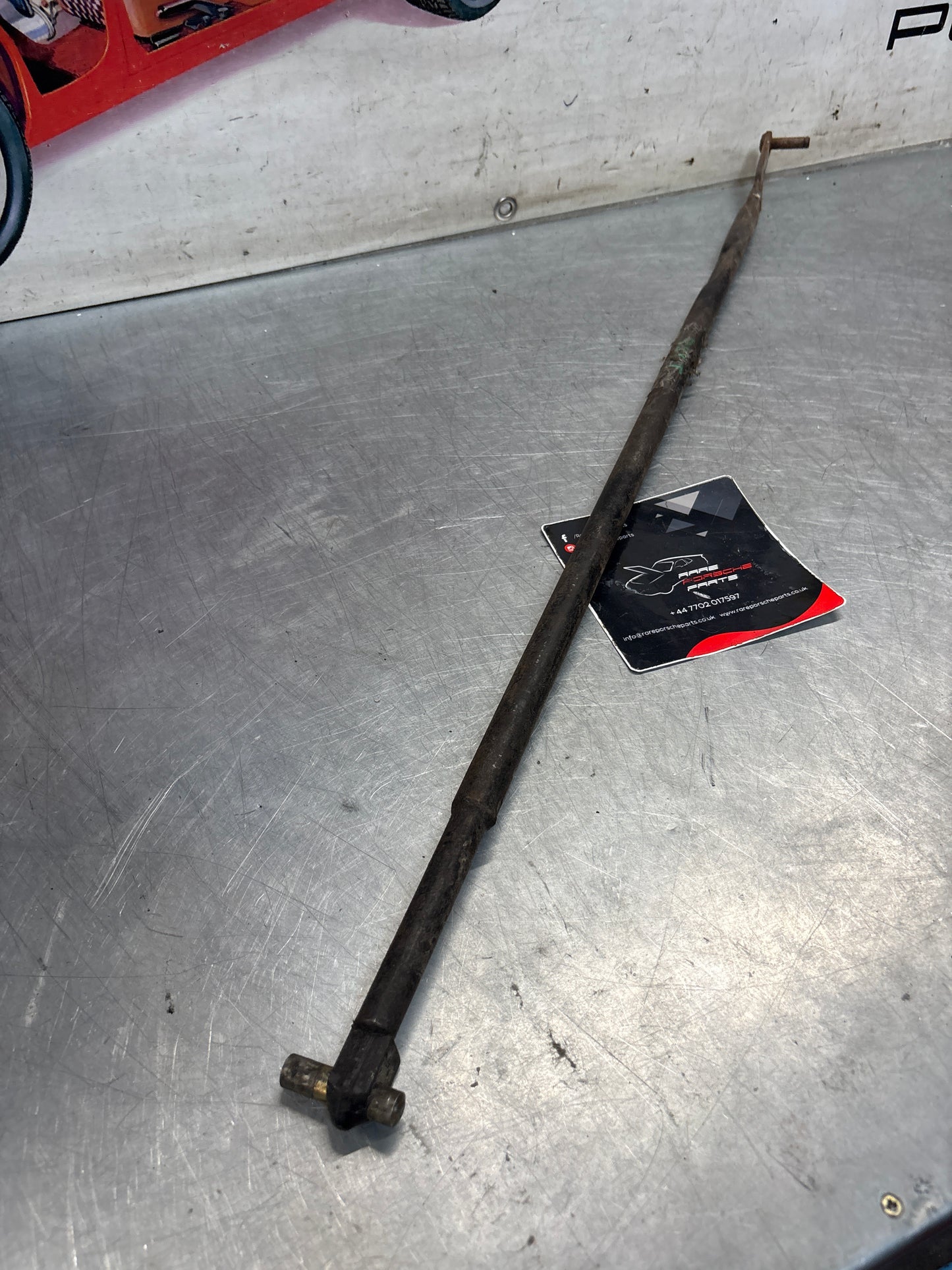 Porsche 924 dog leg gear shaft rod, used 477711106