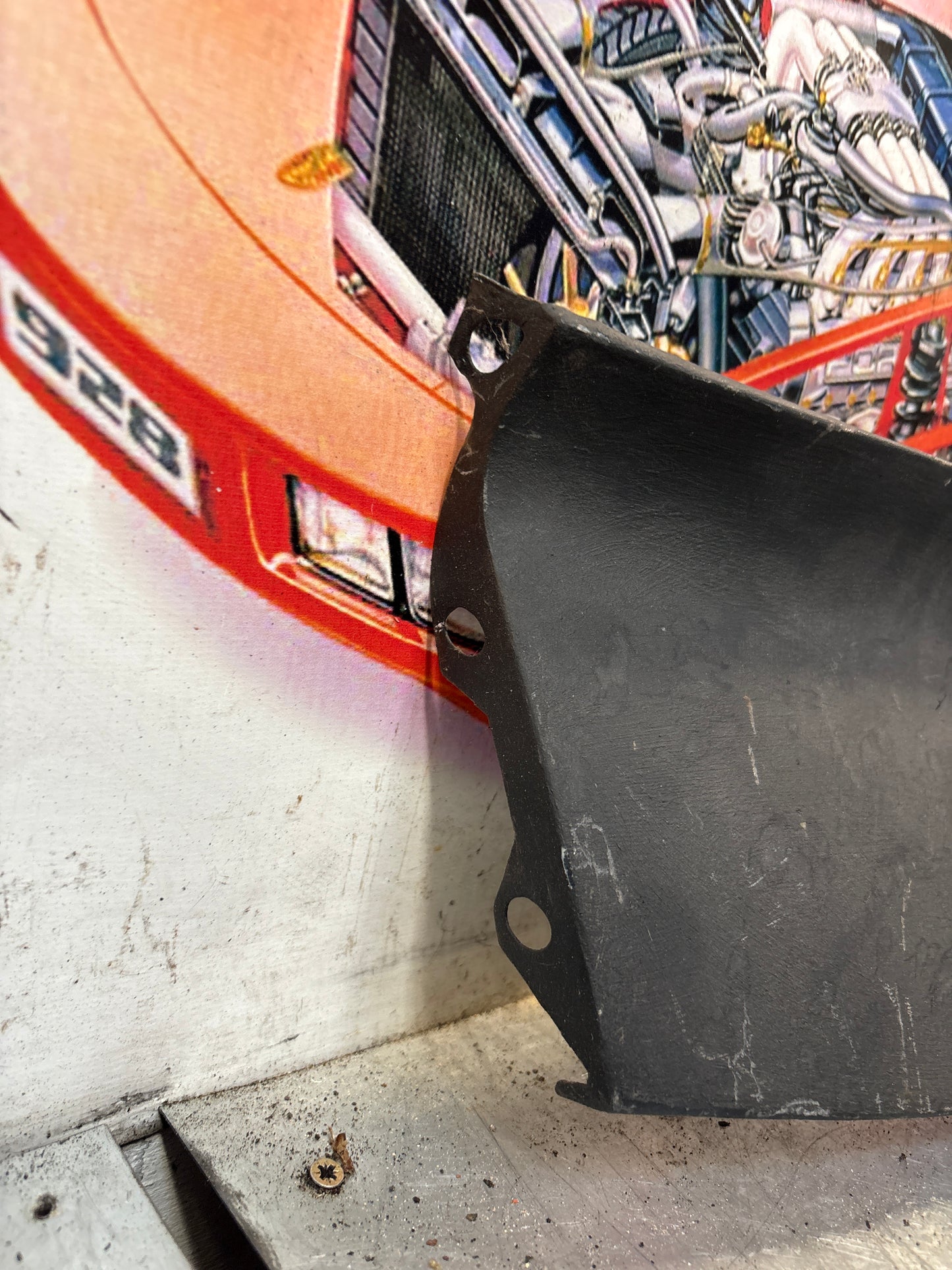 Porsche 924 Lower front valance, used, 94450303501 very nice condition