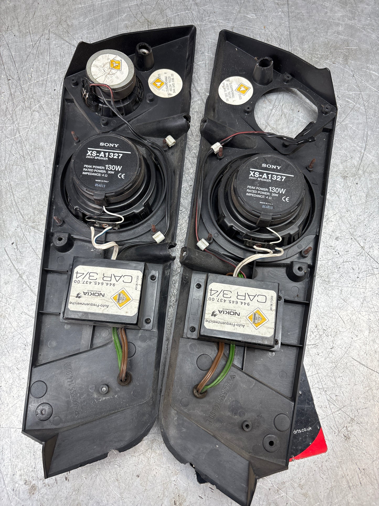 Porsche 944 speaker board, used 94455514400 / 94464543700