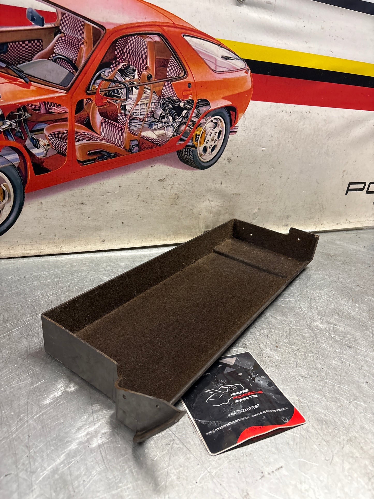 Porsche 924 944 under glove box shelf, brown 477857836 LHD only, used