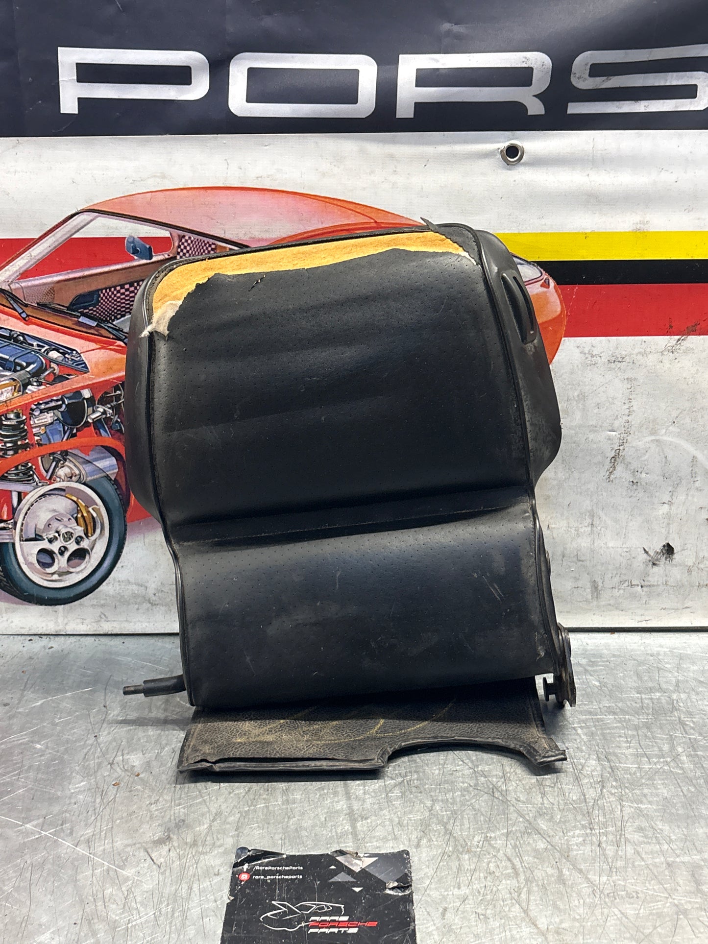 Porsche 928 rear seat backrest, black, used 92852203752