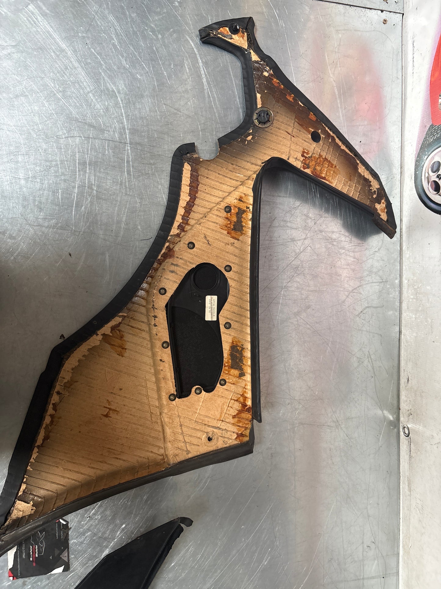 Porsche 944 Turbo S2 Black rear interior C Post trims/cards with M490 sound package, used 94455502113 / 94455502213