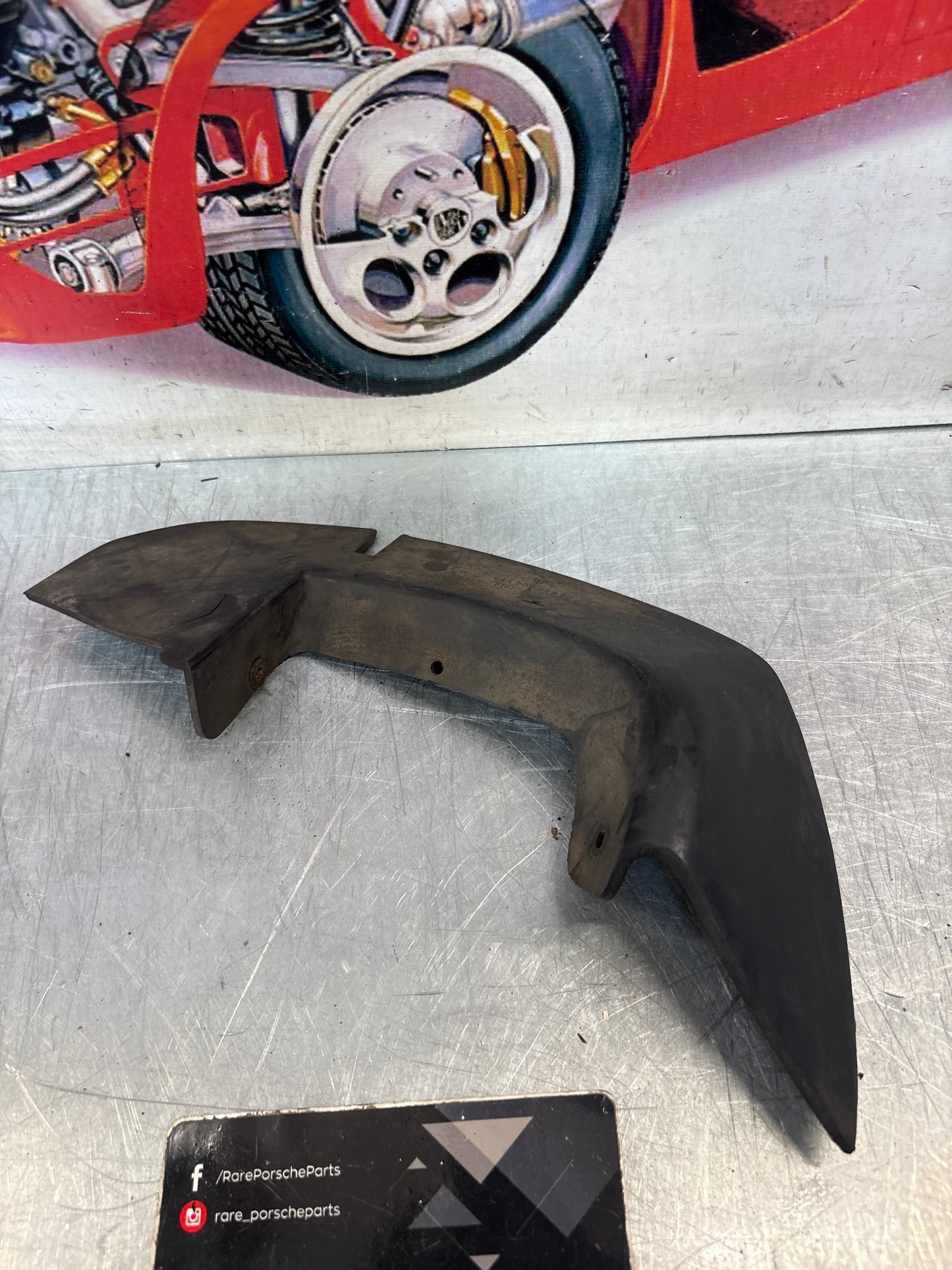 Porsche 944 front right bumper cover rubber insert, used 94450534800