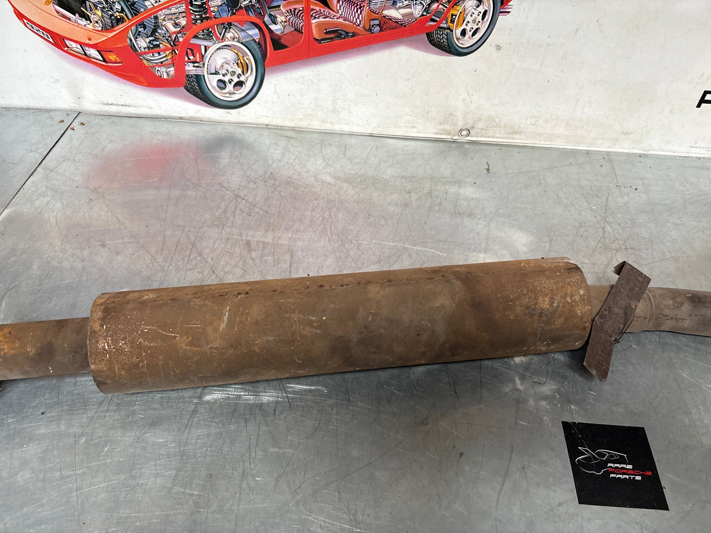 Porsche 924 Turbo Down Pipe, middle section, used 93111105102