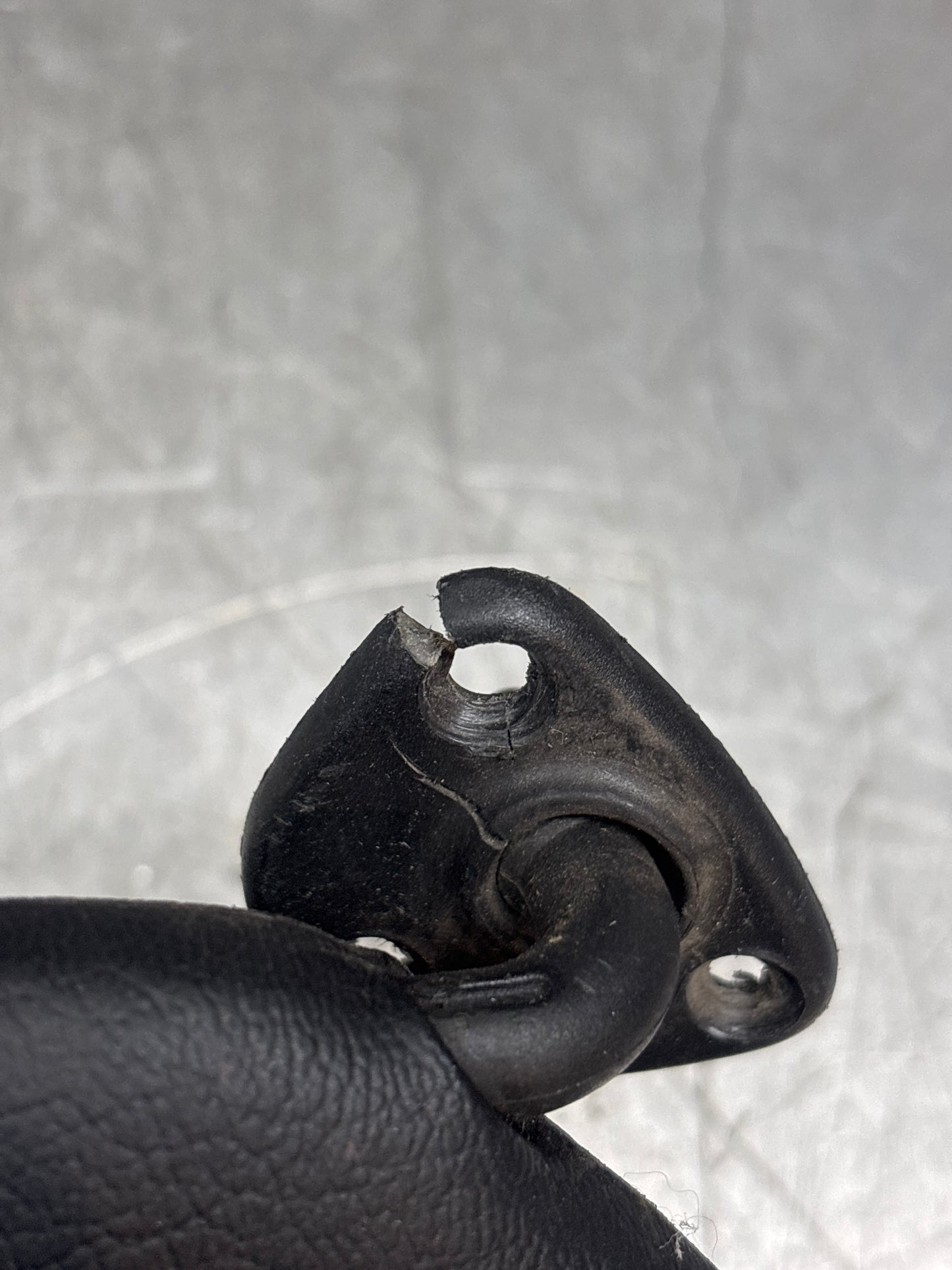 Porsche 924S/944 left N/S sun visor in black, used for late cars 94473103101, damaged