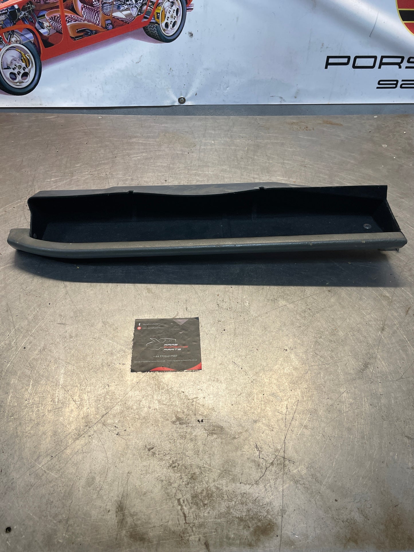 Porsche 928 under glove box shelf, grey 92855235702 LHD only, used