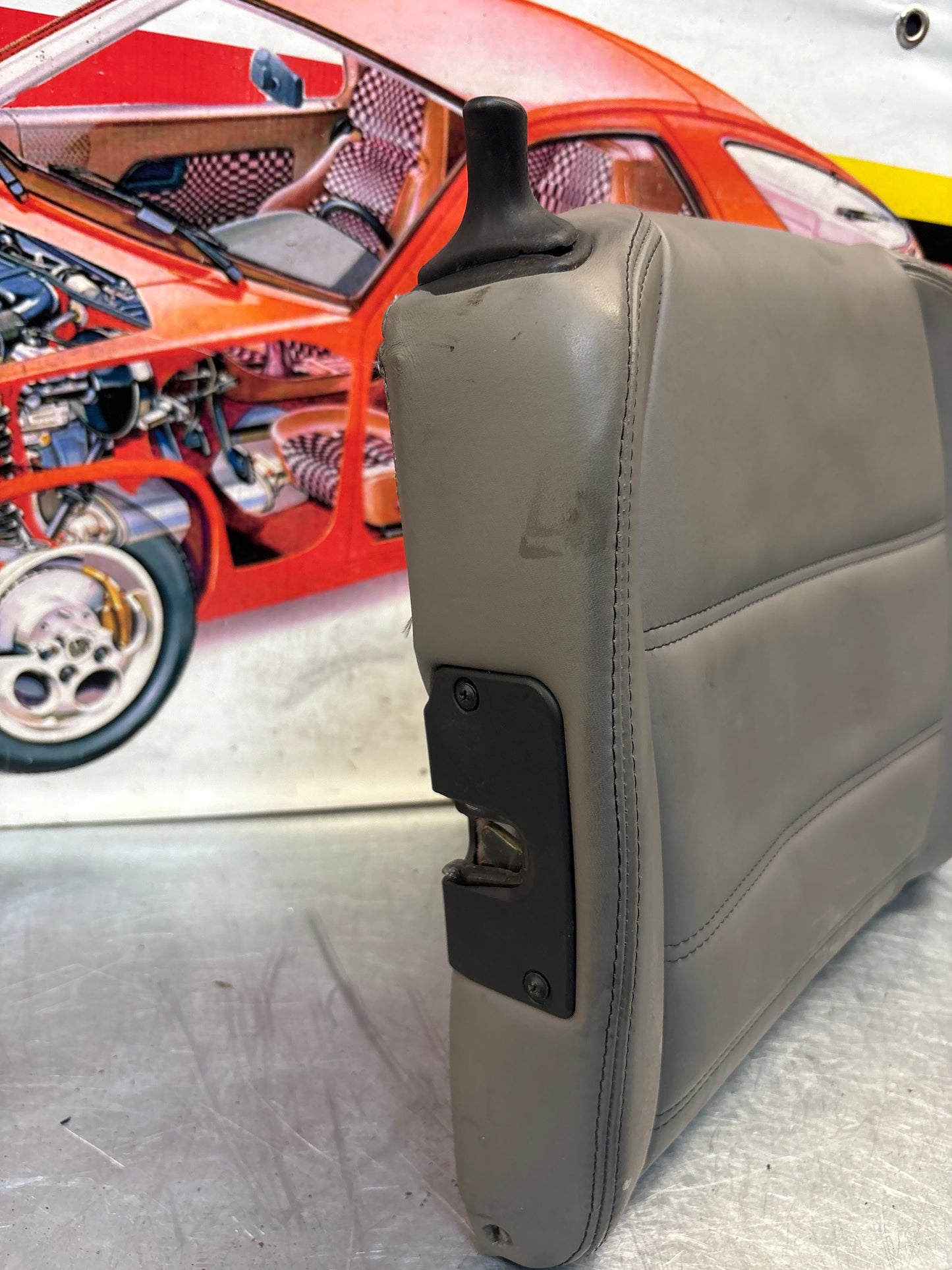 Porsche 911 996 rear right seat  backrest, grey, used 99652222102