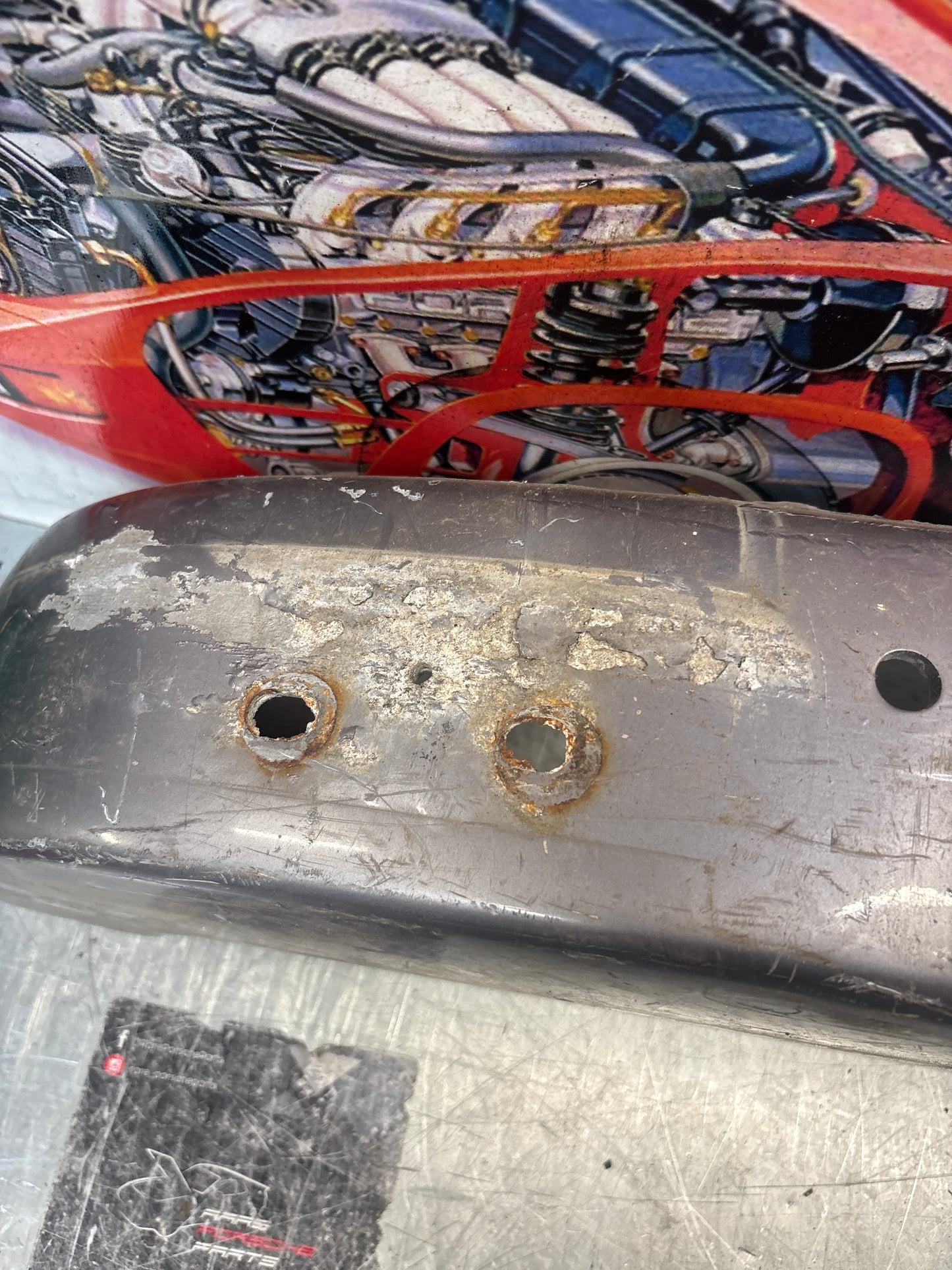 Porsche 911 930 rear bumper, used 93050511201