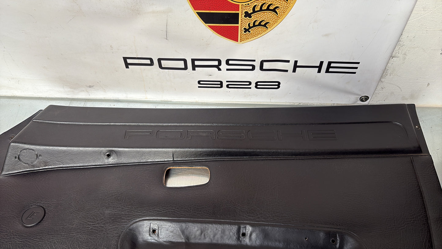 Porsche 924 / 944 Pair of early manual scripted door cards, used for spares or repair 477867012 / 477867011