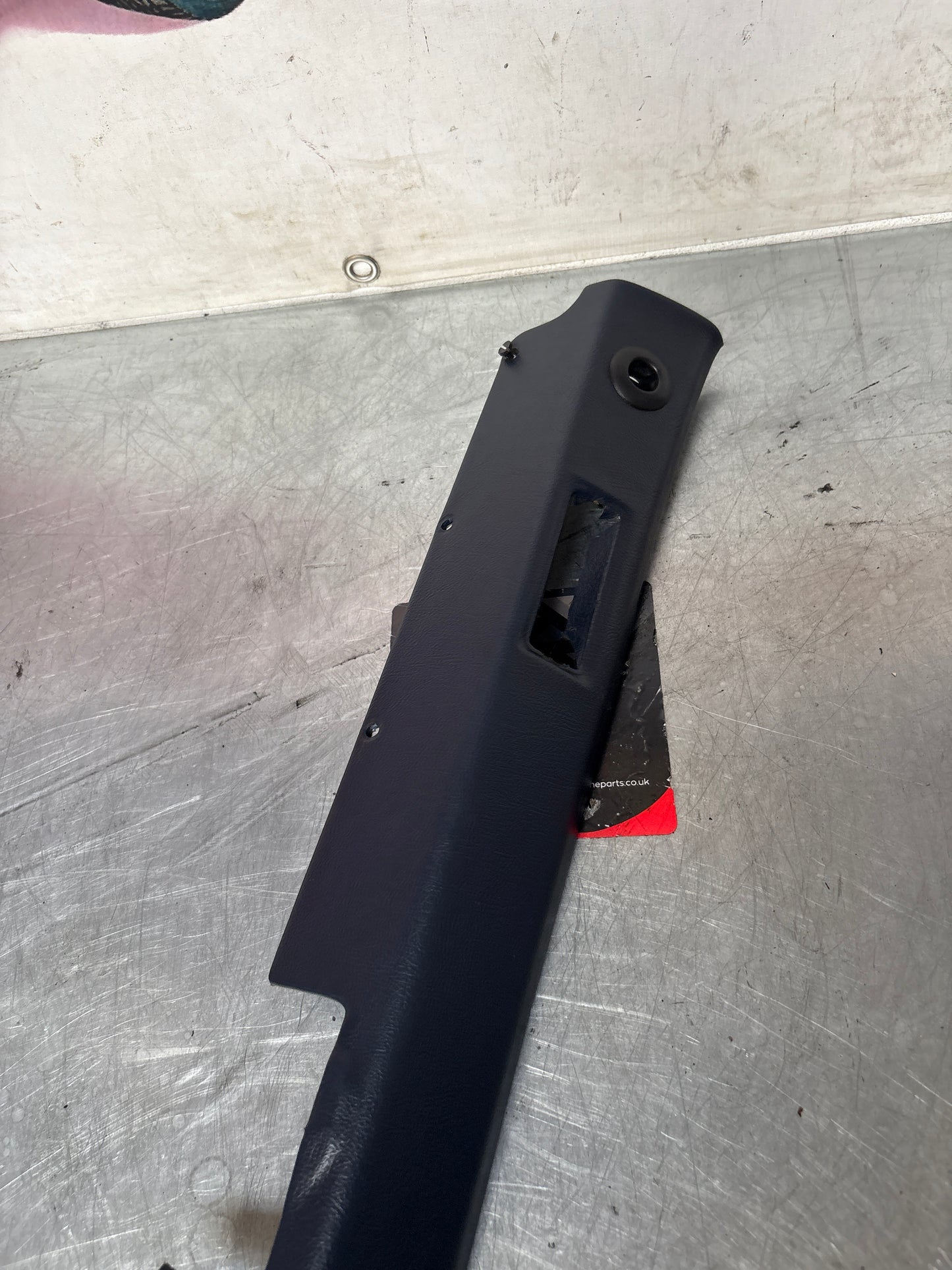 Porsche 928 tailgate interior trim, used, cobalt blue 92855504705