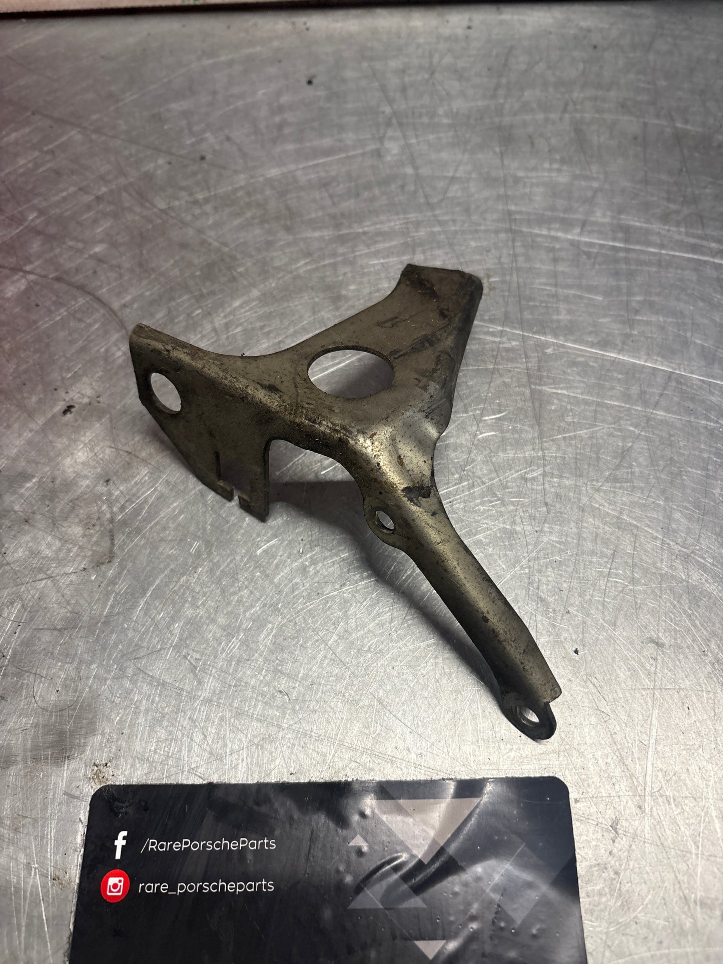 Porsche 928 intake flow meter cable guide bracket, used 92811021703