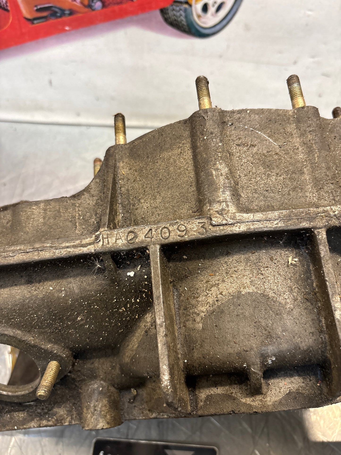 Porsche 914 transmission housing, used, HA049093