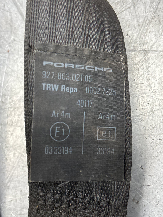 Porsche 928 S4 rear left N/S seat belt, used 92780302105