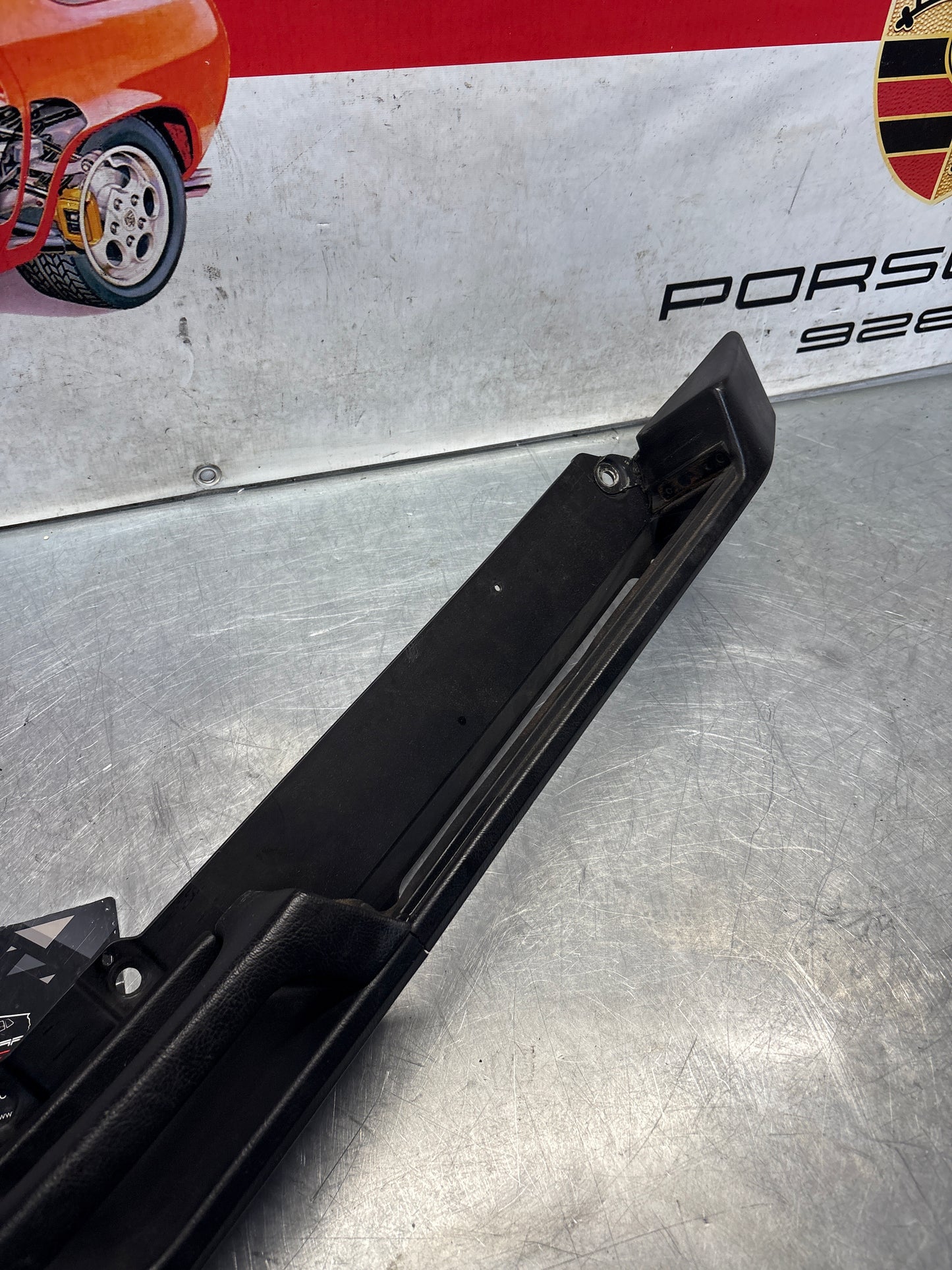 Porsche 928 black door armrest, right, off side, 92855510203, used