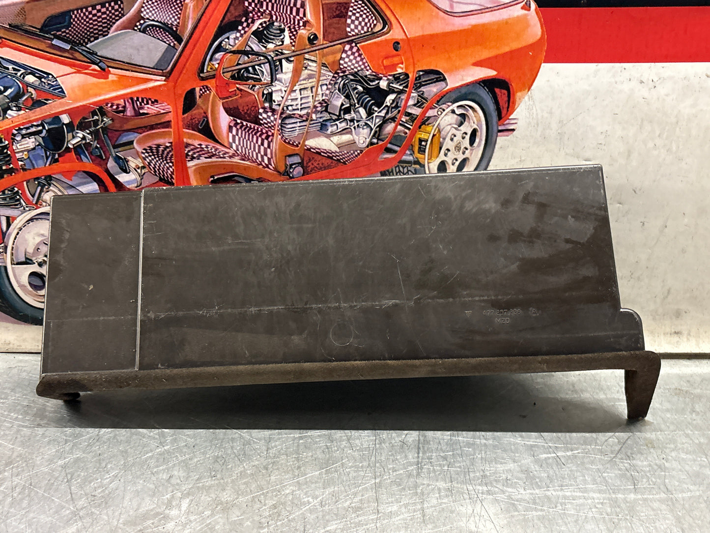 Porsche 924 944 under glove box shelf, brown 477857836 LHD only, used