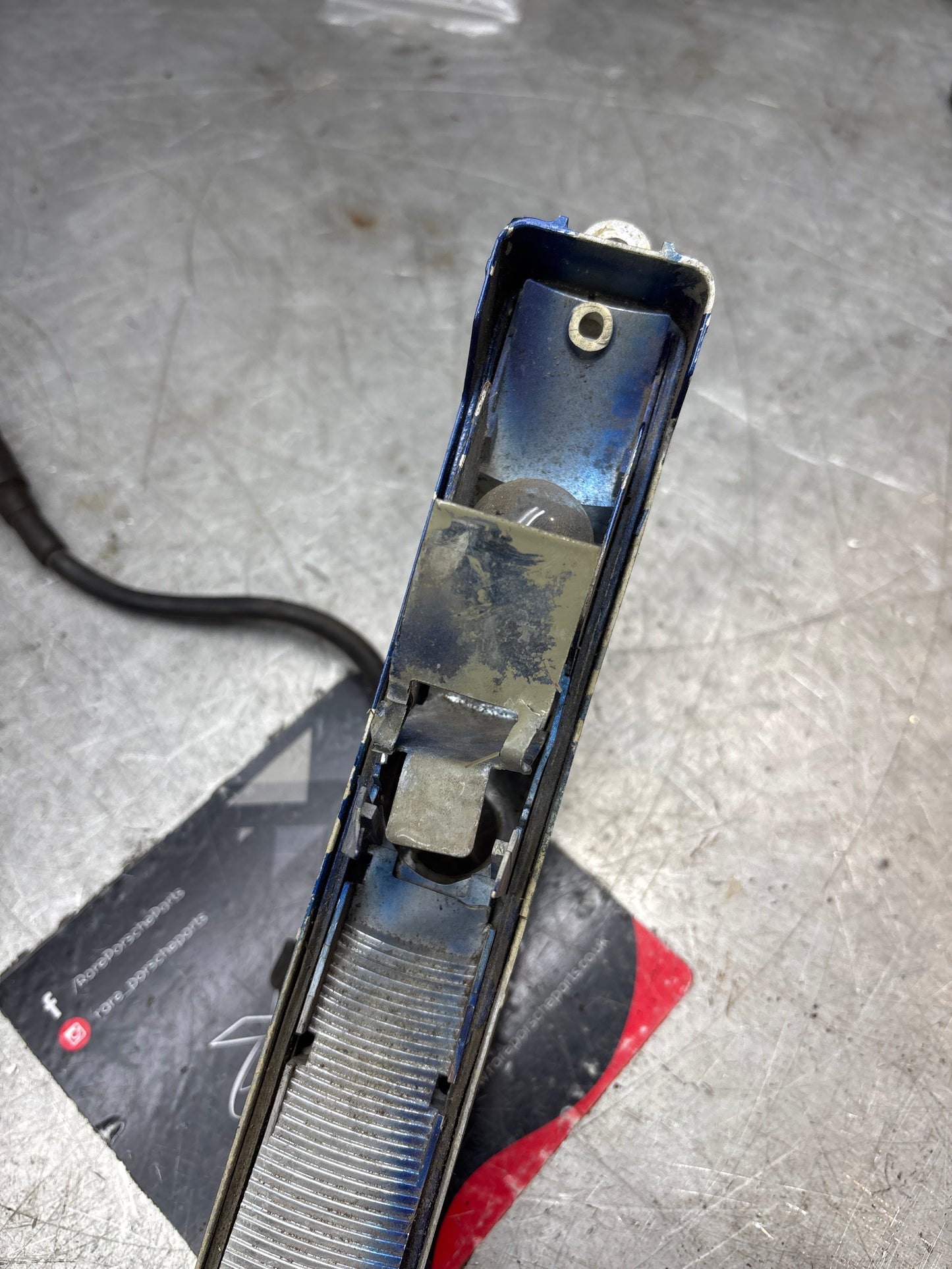 Porsche 944 S2 Turbo front indicator body housing unit. 95163141100 used, slightly damaged