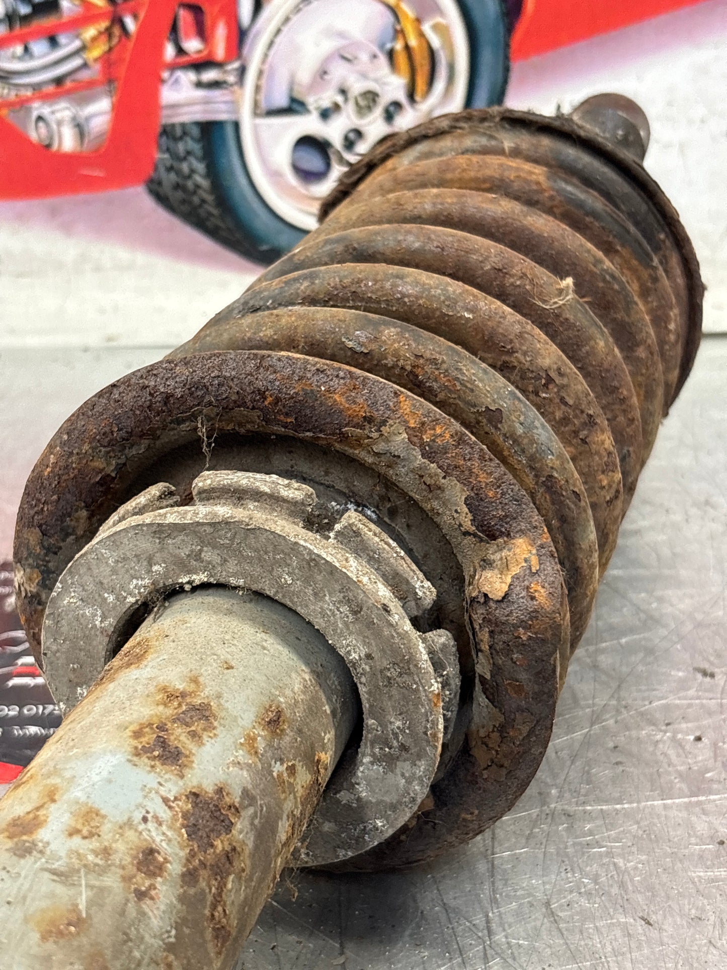 Porsche 928 Front shock absorber, used 92834305507