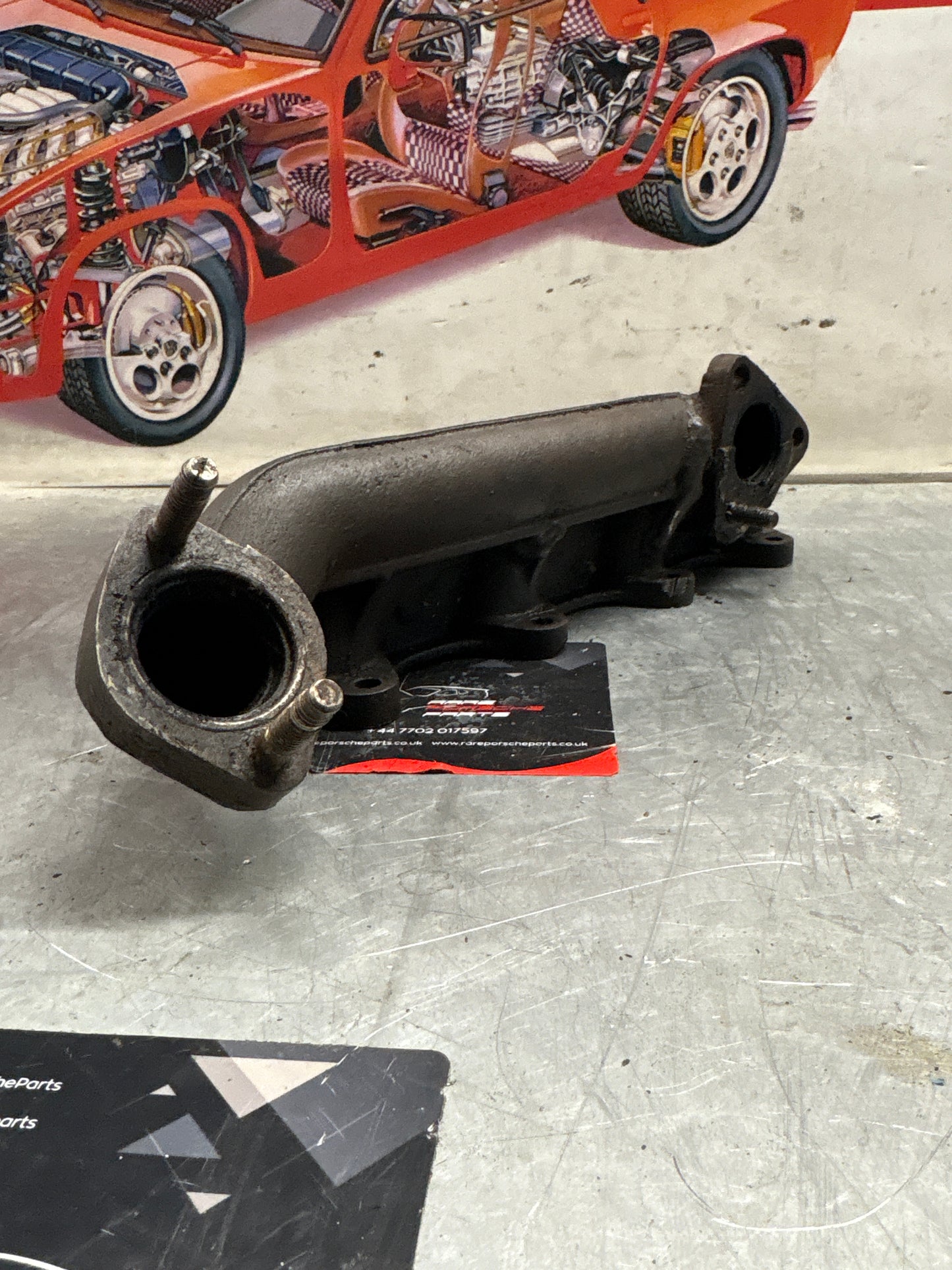 Porsche 924 Turbo exhaust manifold, used 9311115960R