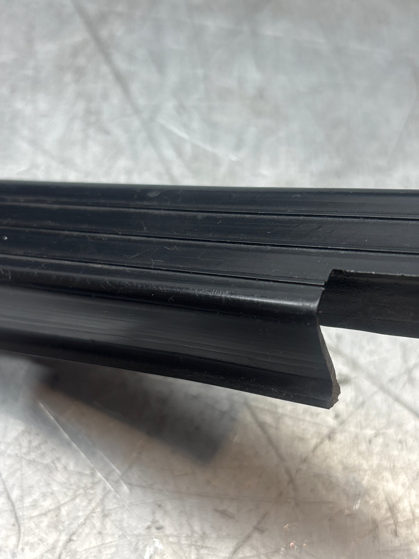 Porsche early 924/944 left sill trim, used 477853657A no cracks