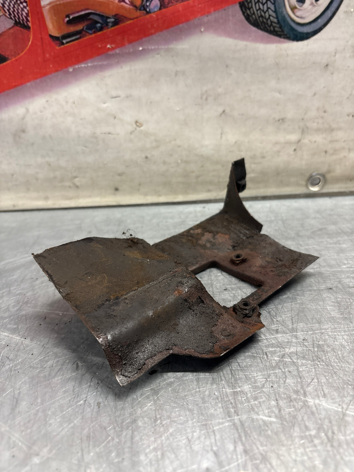 Porsche 914 air duct plate, used 022119362A