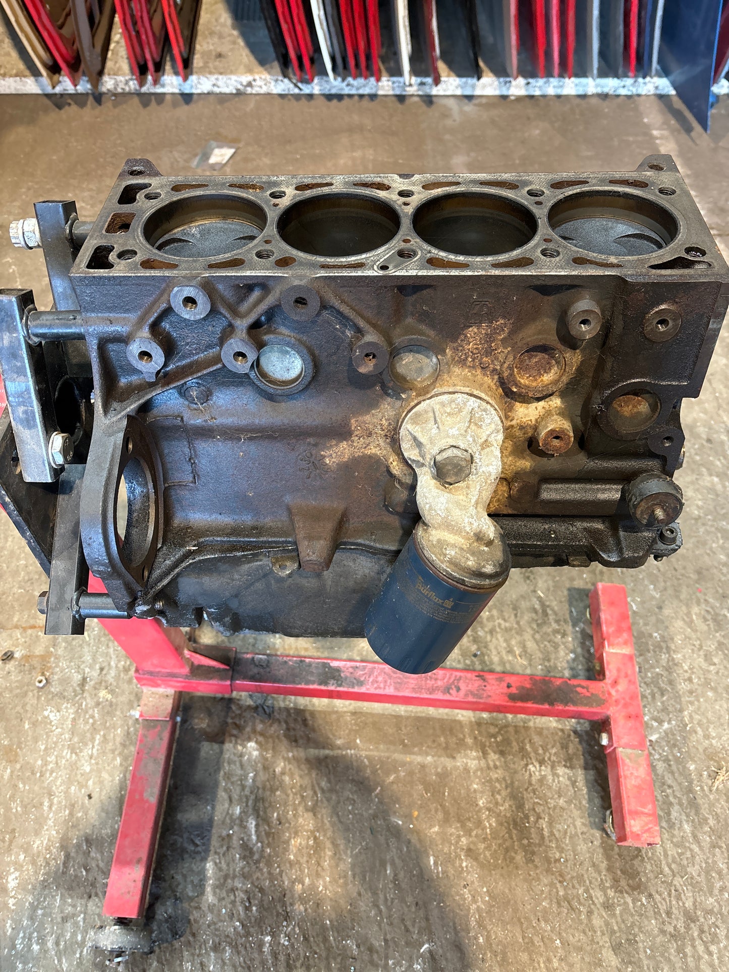 Porsche 924 2.0 8V 125HP engine short block with sump, XJ only 124K miles, tested, used