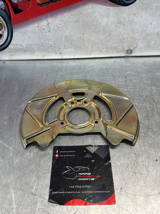 Porsche 924S 944 front disc dust backing plate, refurbished 94435108501