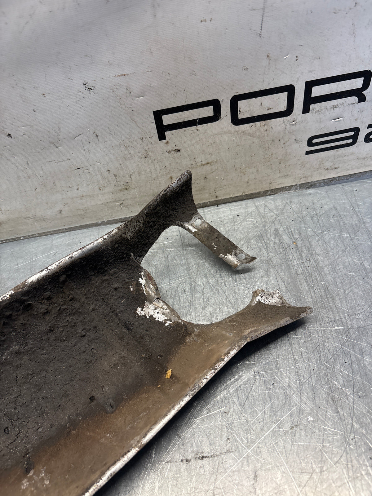 Porsche 928 heat protection plate, 92850449101, used