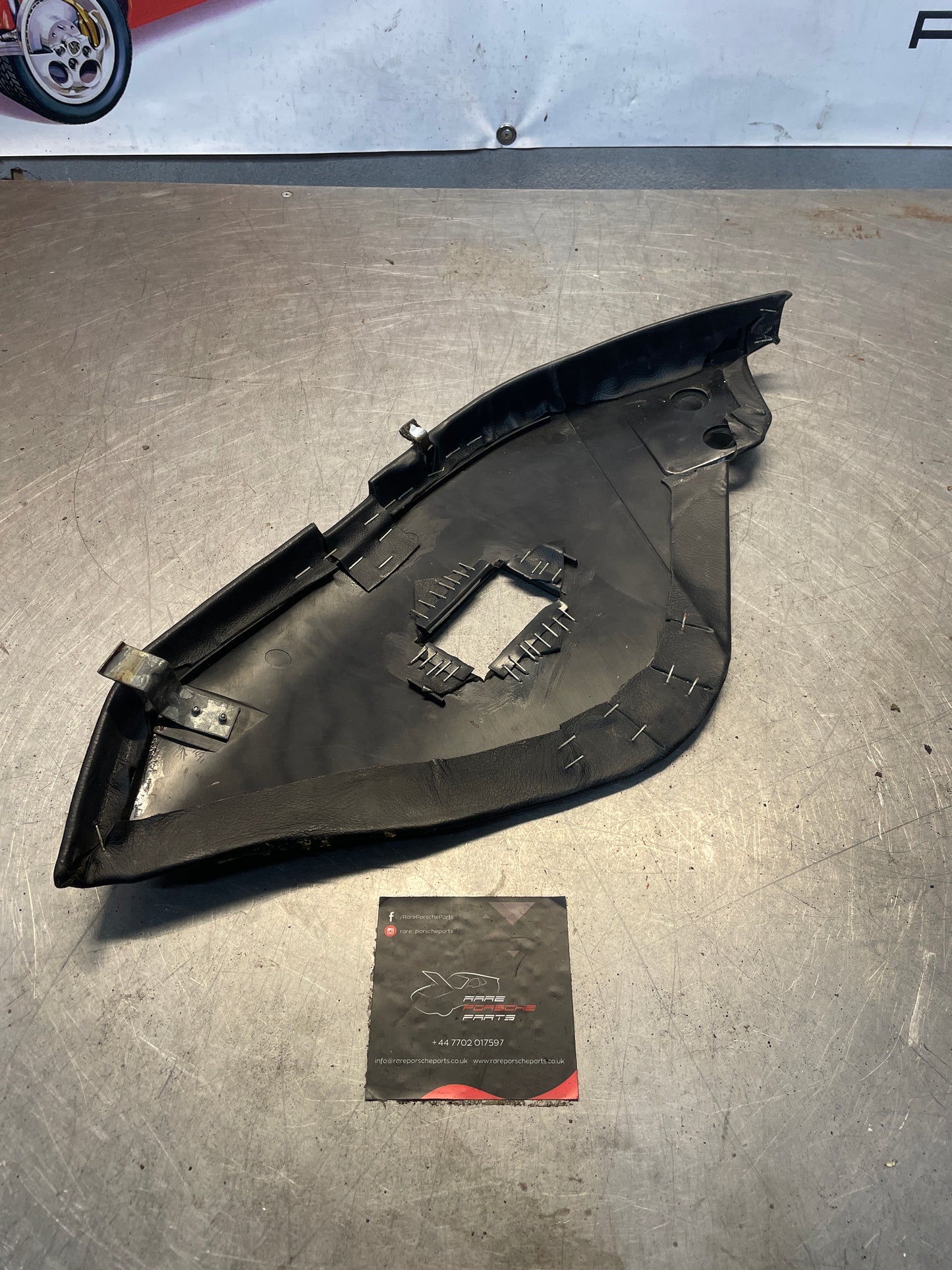 Porsche 928 Rear Seat Side Panel Left, black, used 92852204104