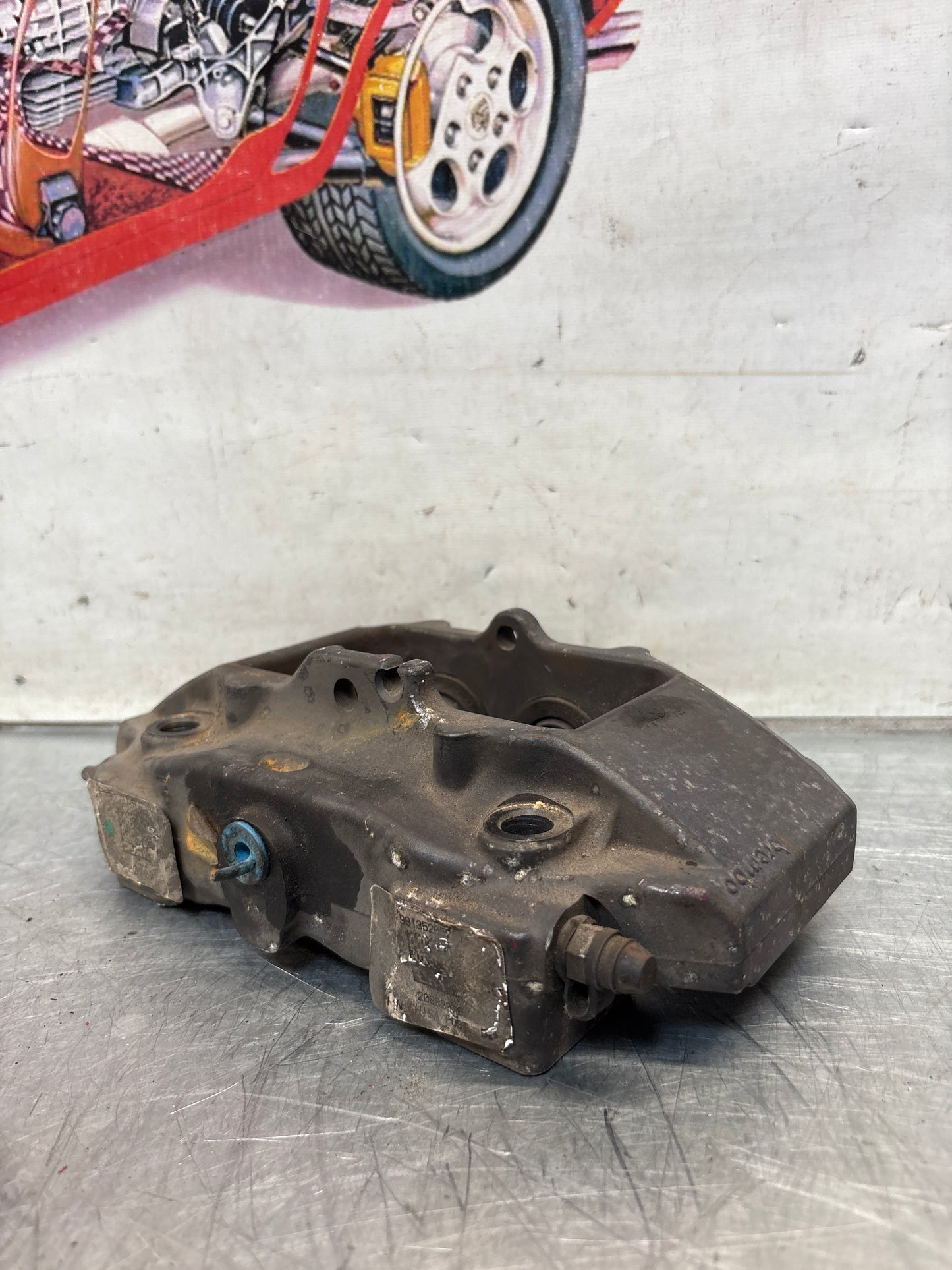 Porsche 996 997 986 987 Driver side Rear Brake Caliper Brembo, used 996352422