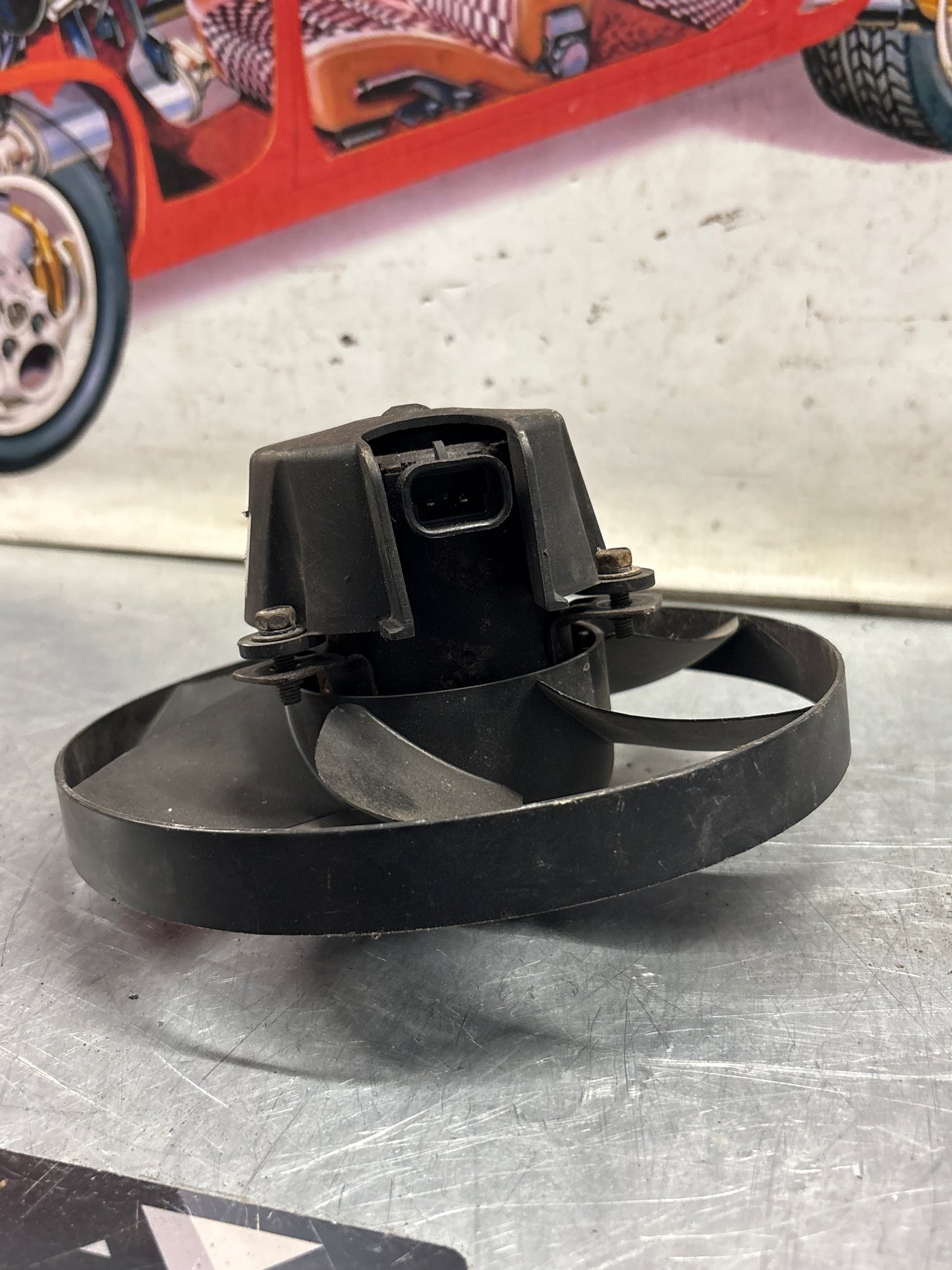 Porsche 911 996 Rear deck wing cooling fan, used 99662403602