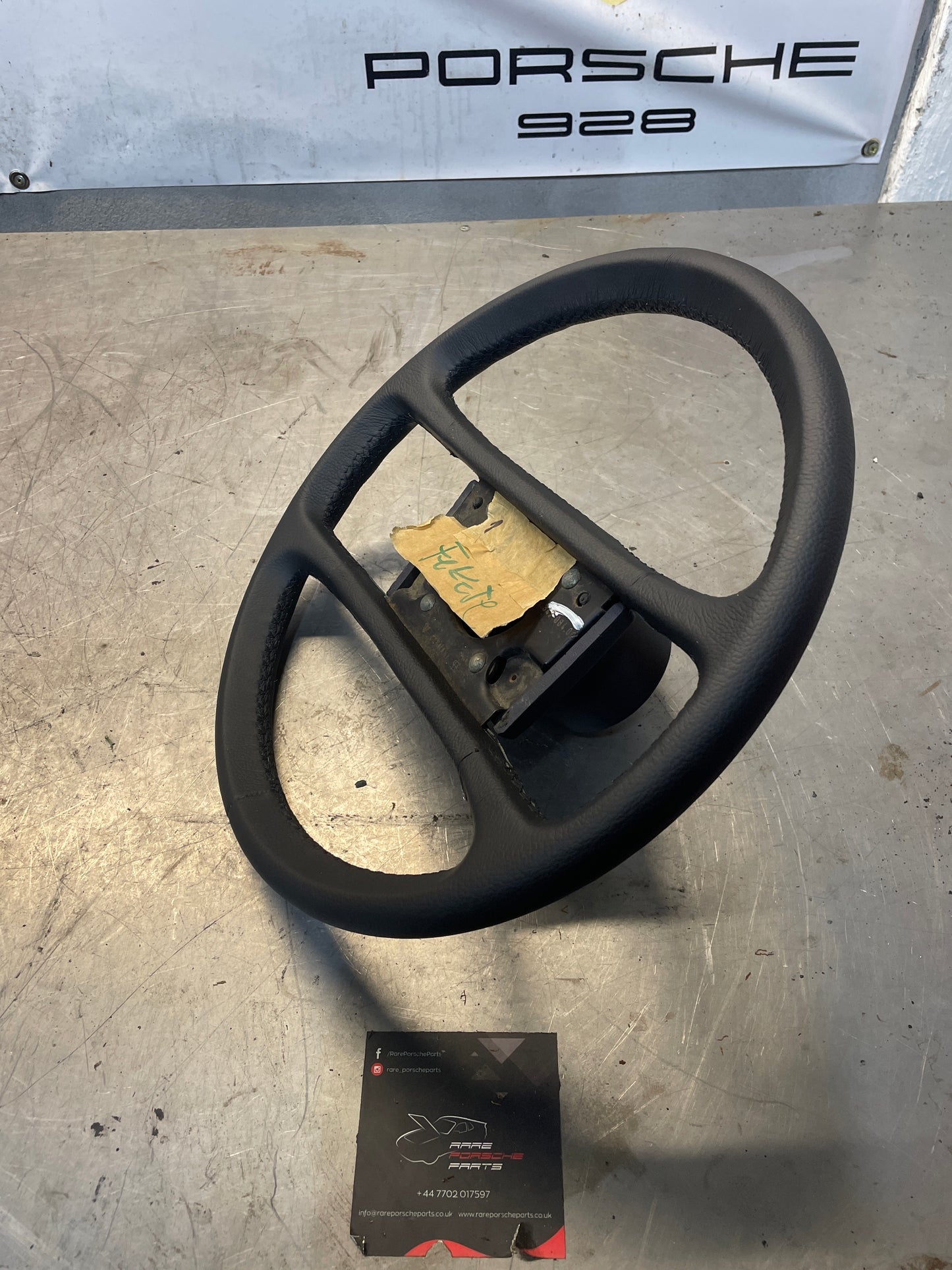 Porsche 928 steering wheel 92834708402, refurbished