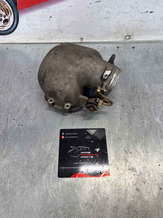 Porsche 928 throttle body intake bridge idle speed control valve, used 9281101210R