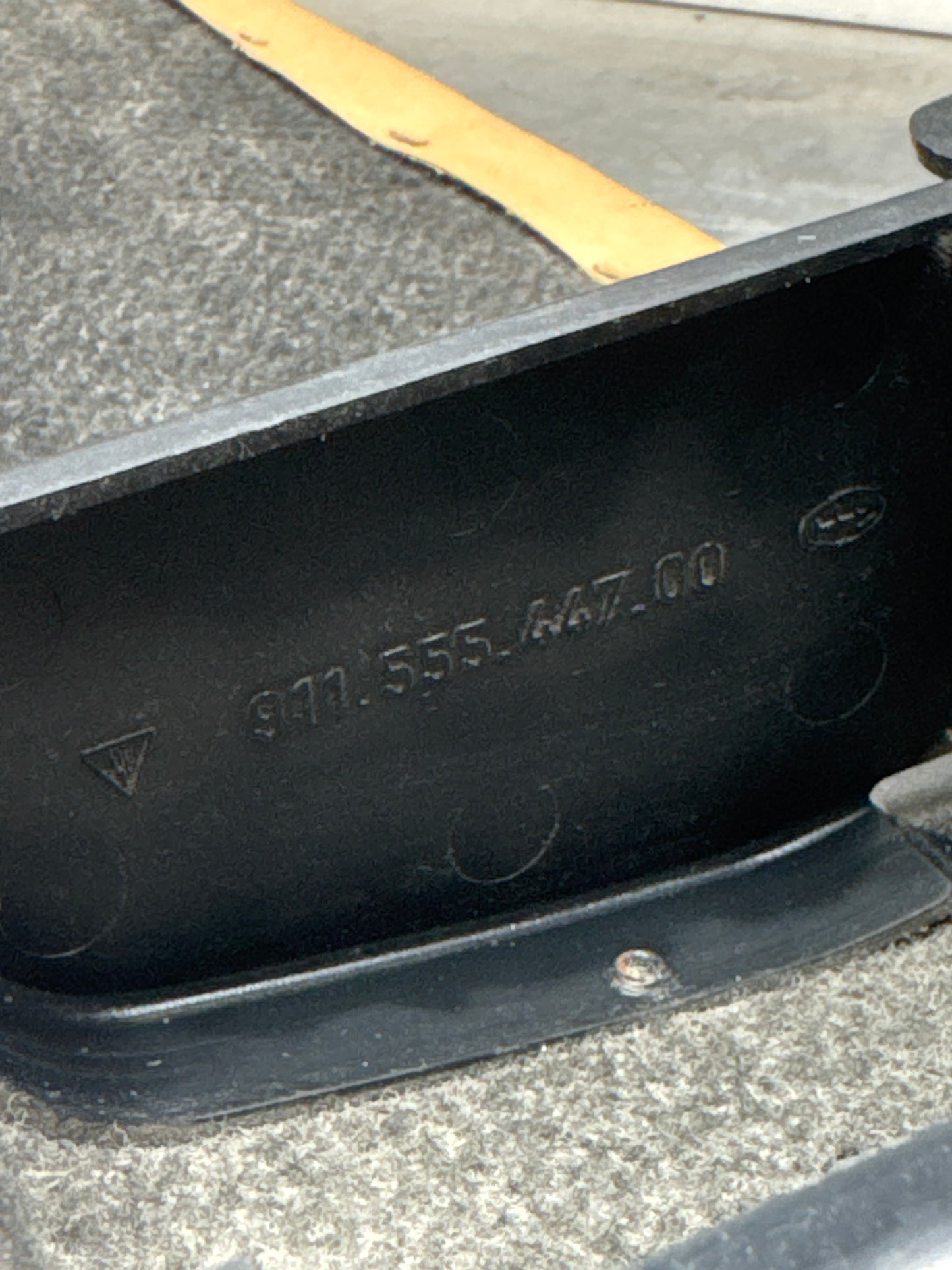 Porsche 911 (74-89) Tan Door Pocket (Right) - Good Used - 91155544700