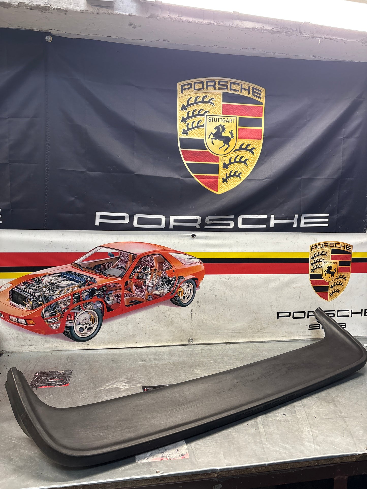 Porsche 944 rear center spoiler, used 93751255500